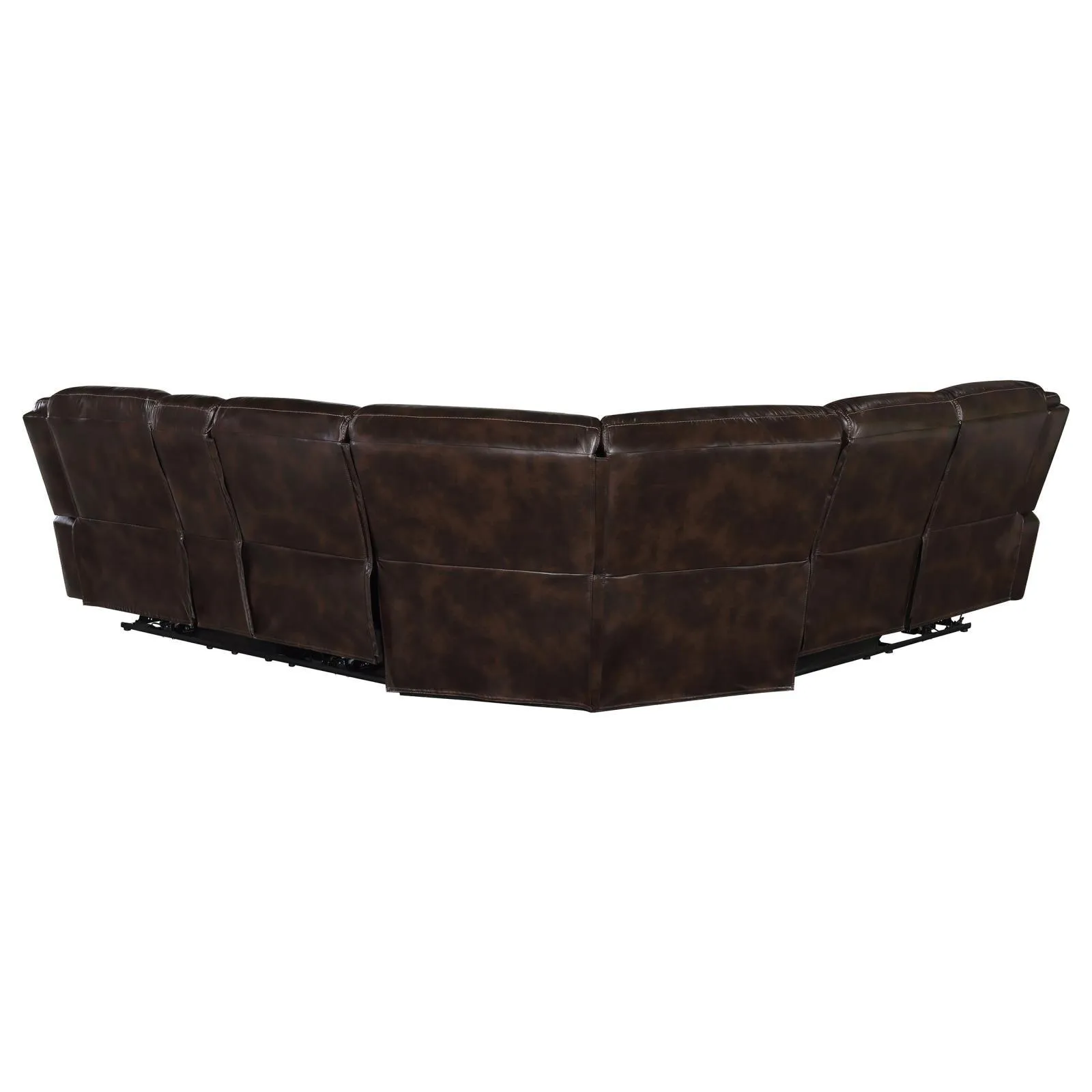 Sycamore Brown Upholstered Power Reclining Sectional - Image 6