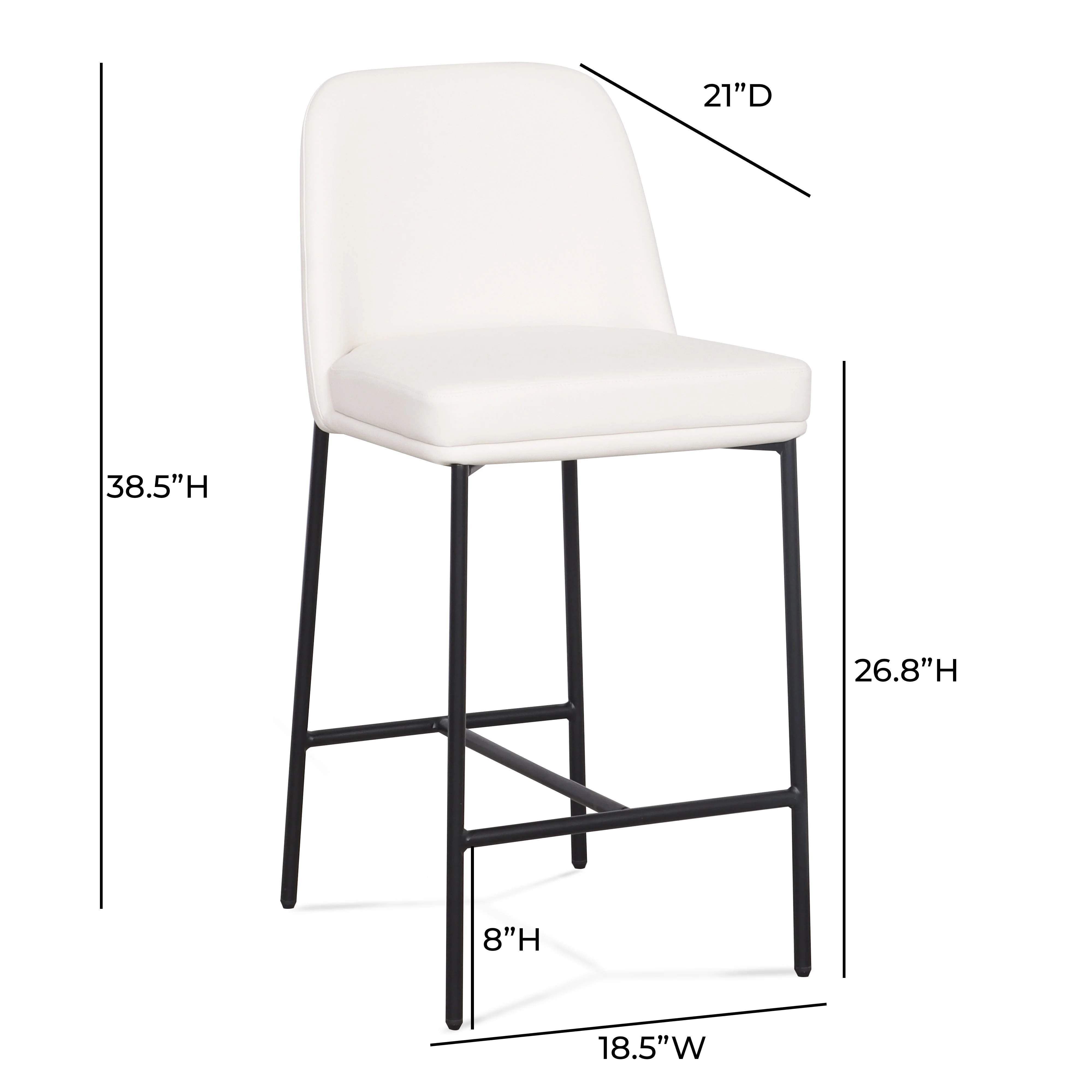 Sydney Performance Vegan Leather Counter Stool - Set of 2 - Image 16