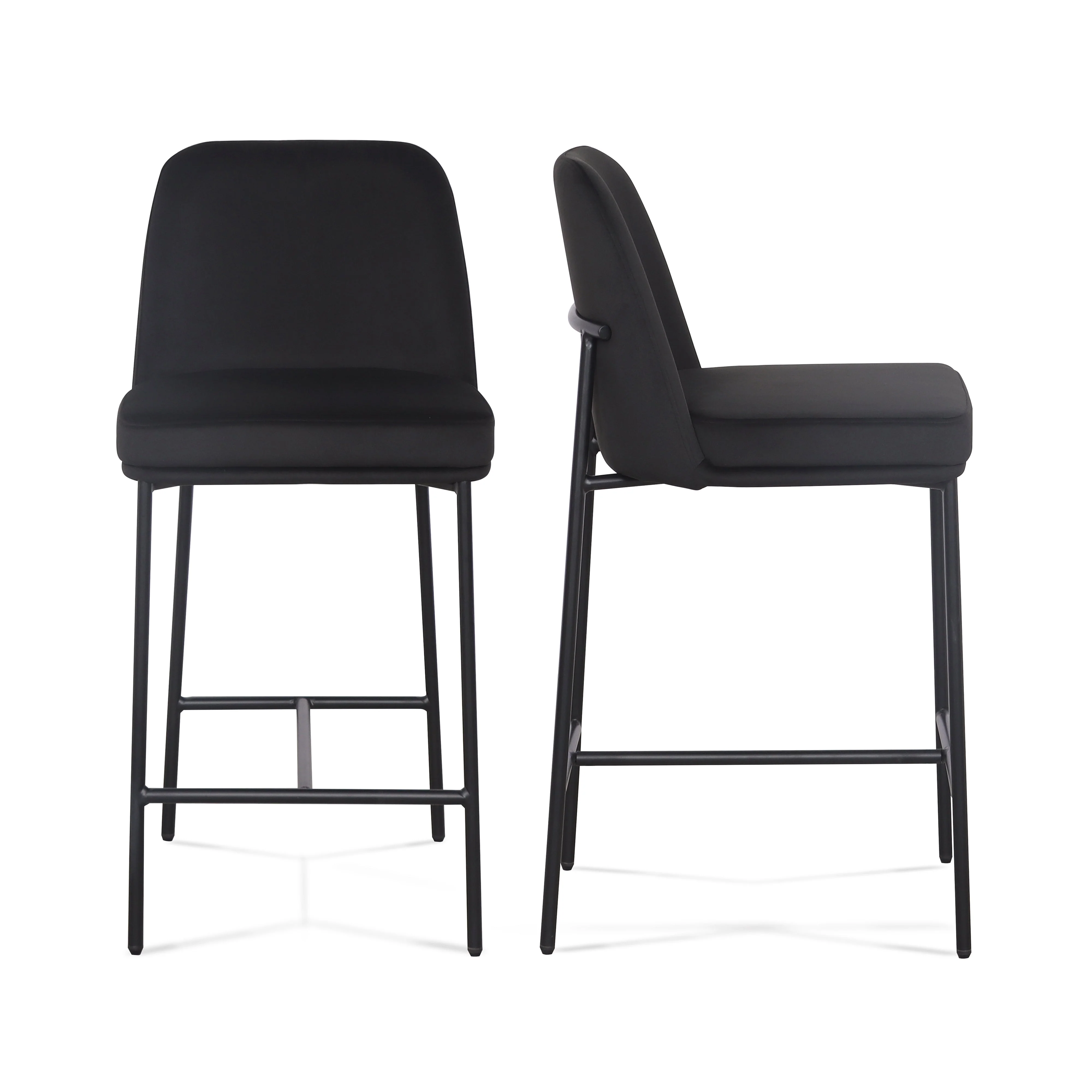Sydney Performance Velvet Counter Stool Set of 2