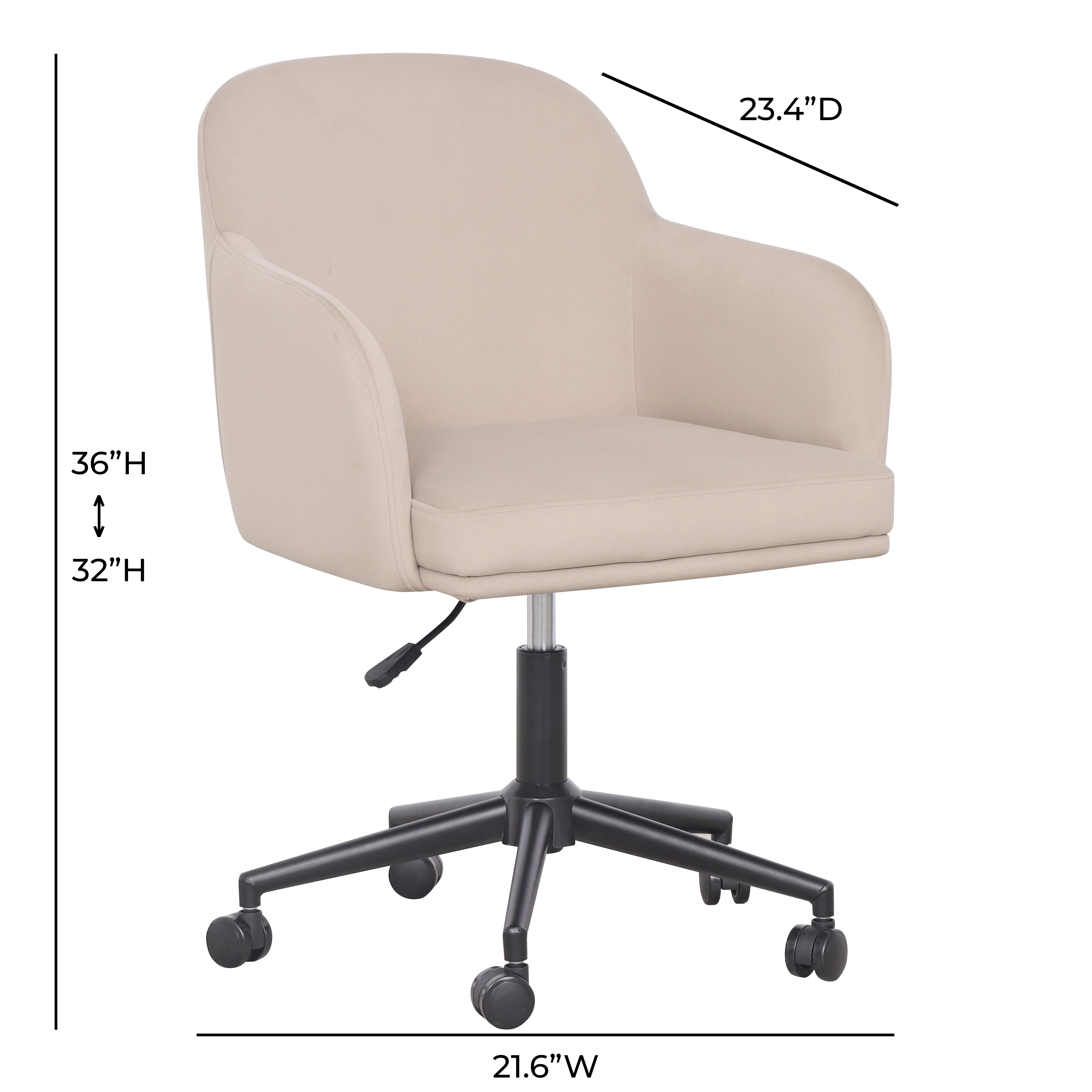 Sydney Performance Velvet Office Desk Chair - Image 12
