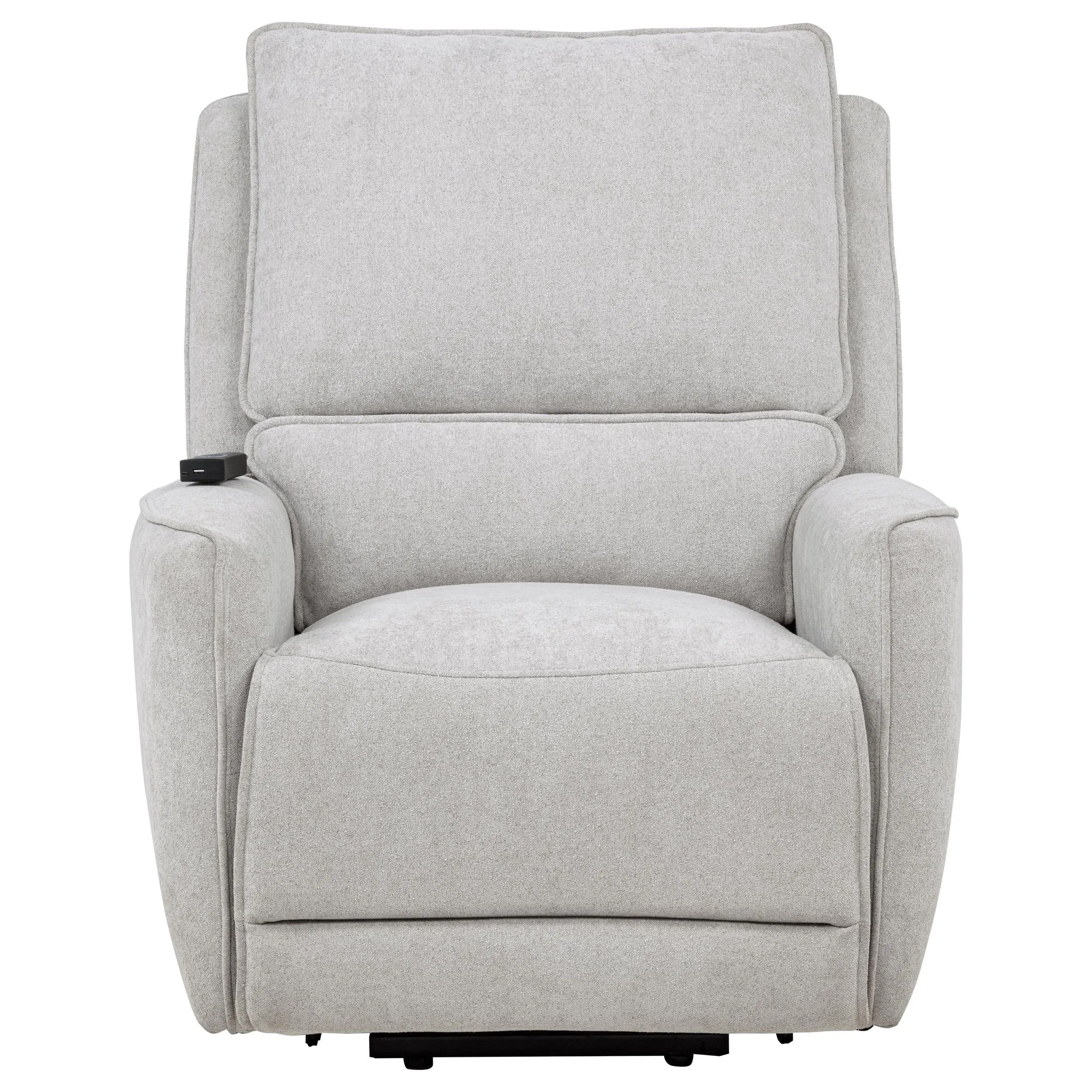 Sylmar Gray Chenille Upholstered Dual Power Lift Recliner - Image 5