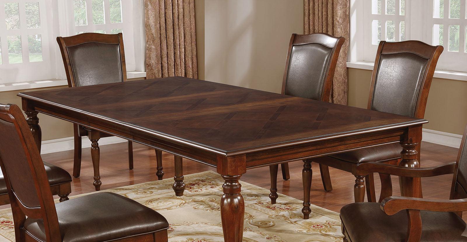 Sylvana Brown Cherry/Espresso Dining Table - Image 2