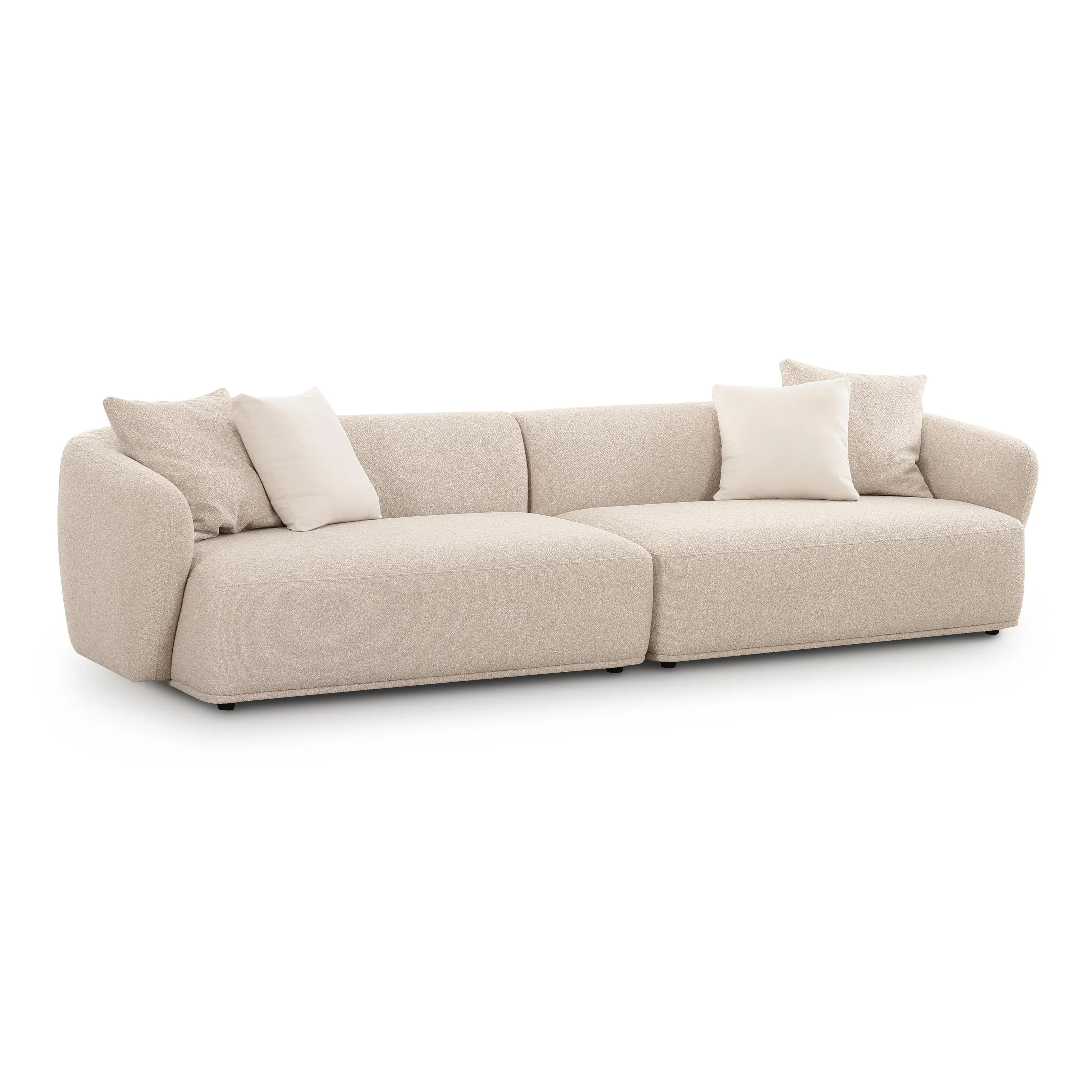 Sylvie Cream Boucle 4-Seater Sofa - Image 6