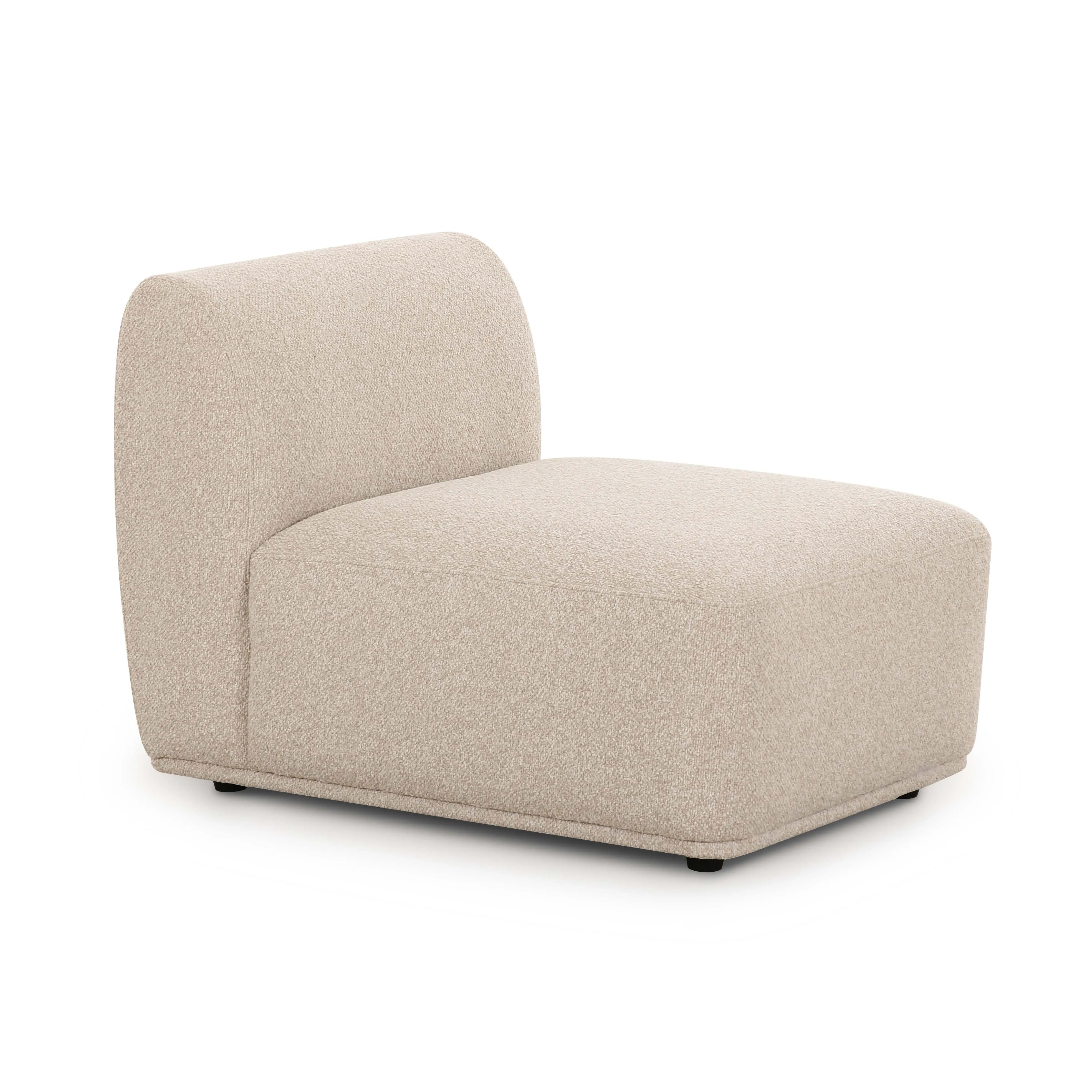 Sylvie Cream Boucle Armless 1-Seater - Image 6