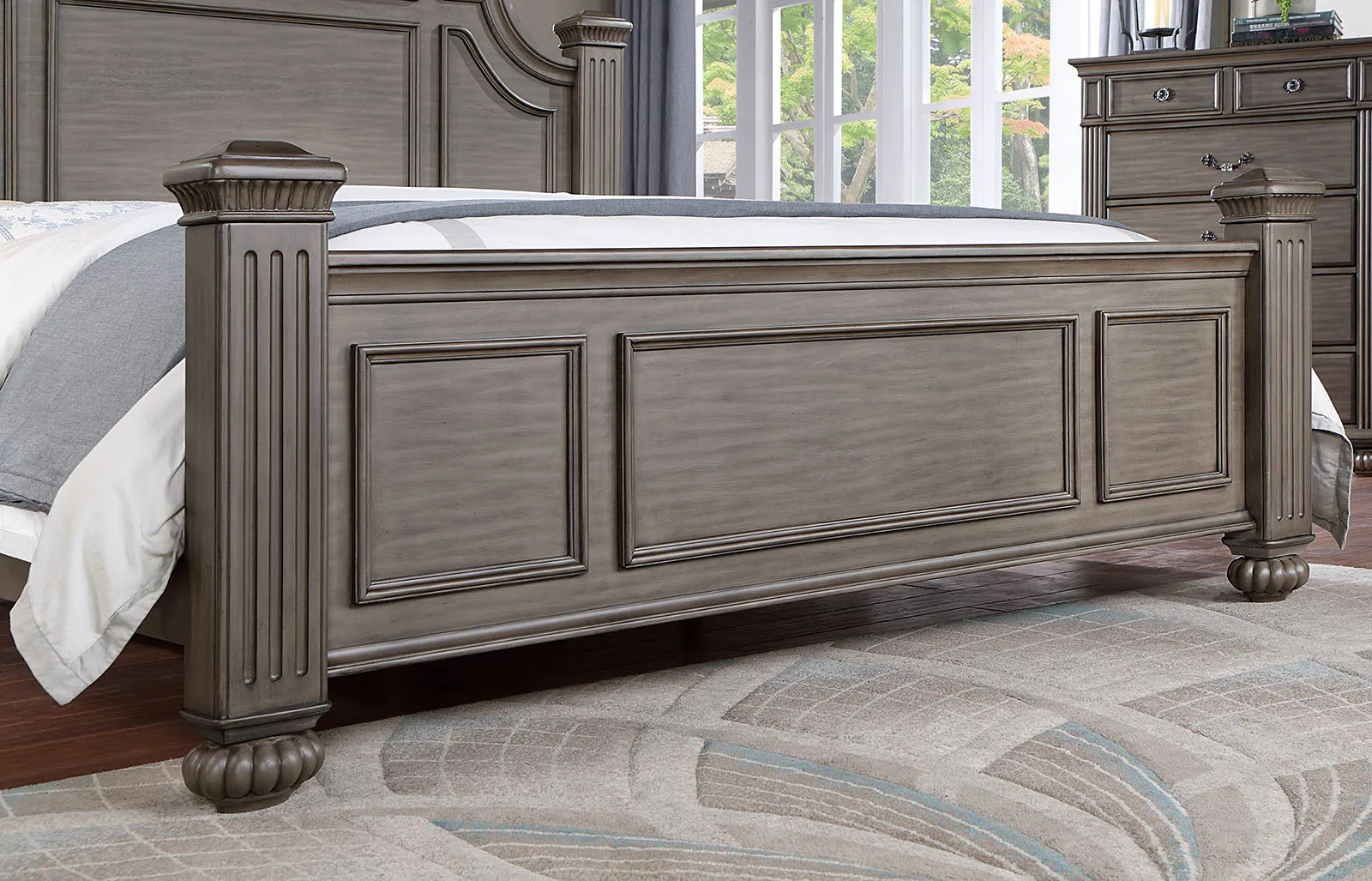 Syracuse Gray King Bed - Image 3