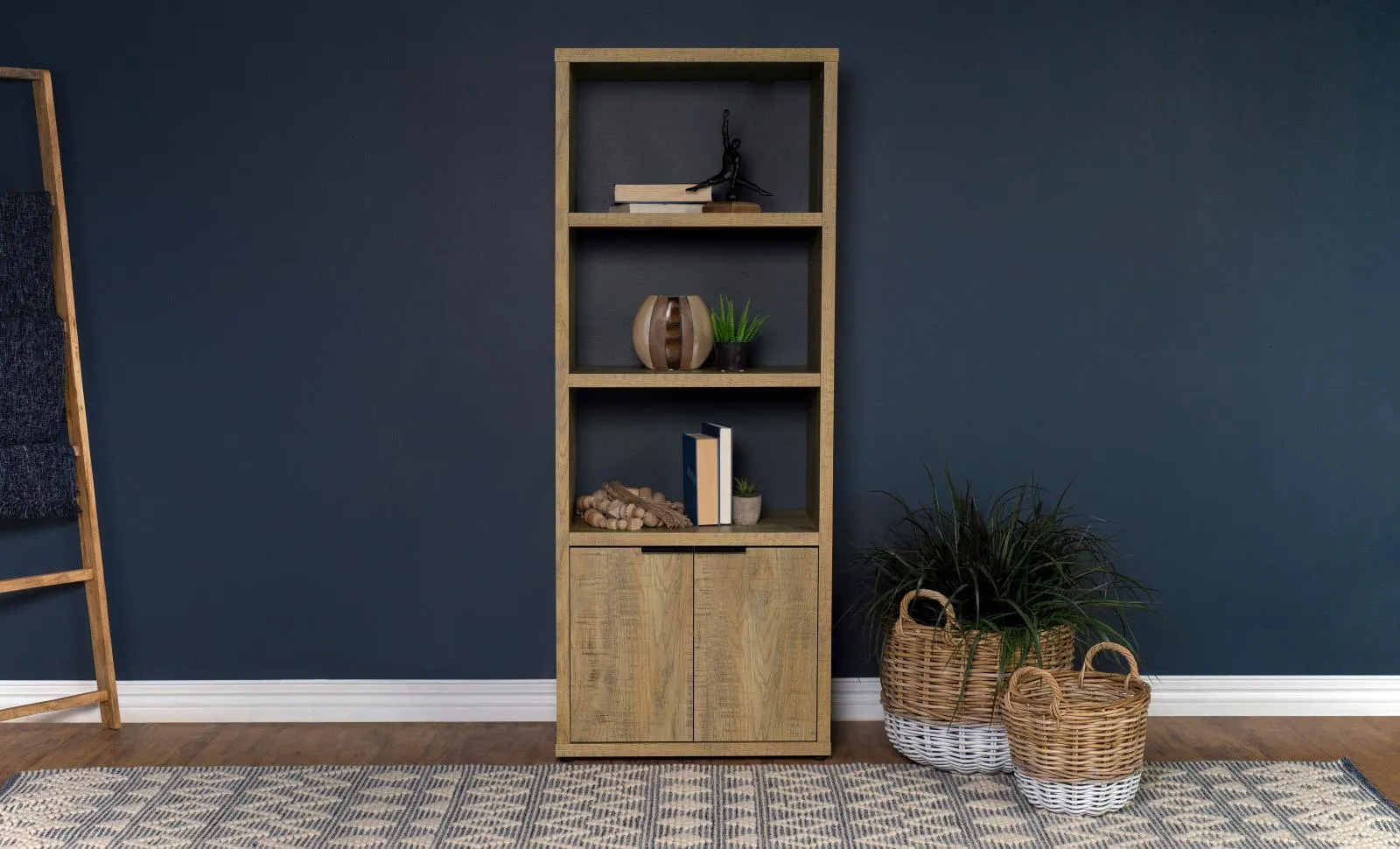Tabby Mango 3-Shelf Engineered Wood Media Tower