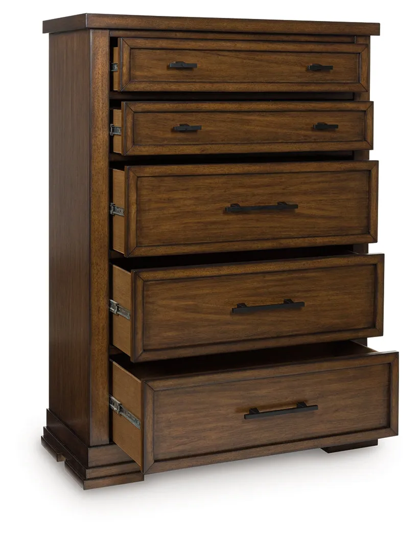 Taffenbrook Medium Brown Chest of Drawers - Image 2