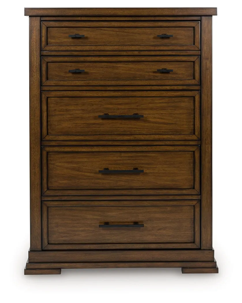 Taffenbrook Medium Brown Chest of Drawers - Image 3