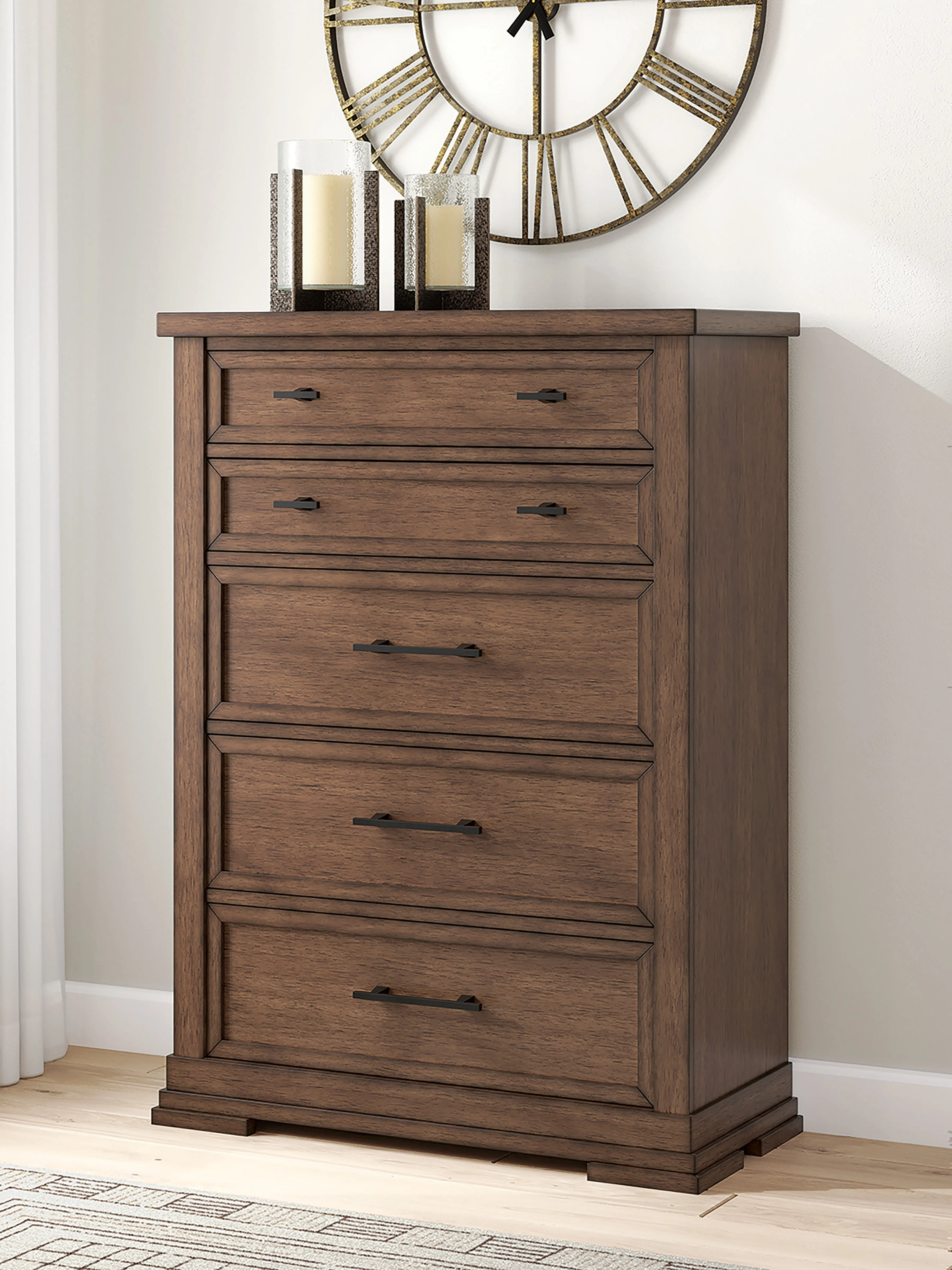 Taffenbrook Medium Brown Chest of Drawers - Image 7