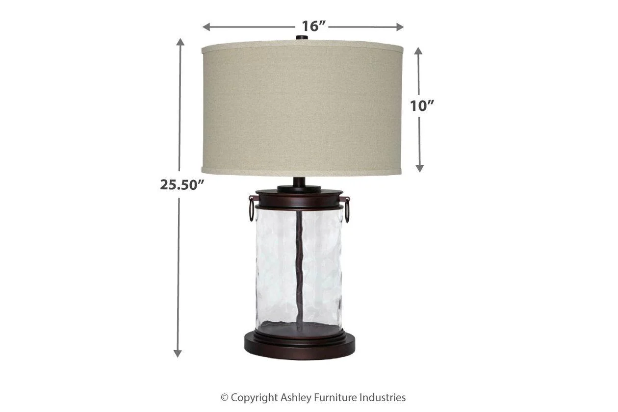 Tailynn Clear/Bronze Finish Table Lamp - Image 2