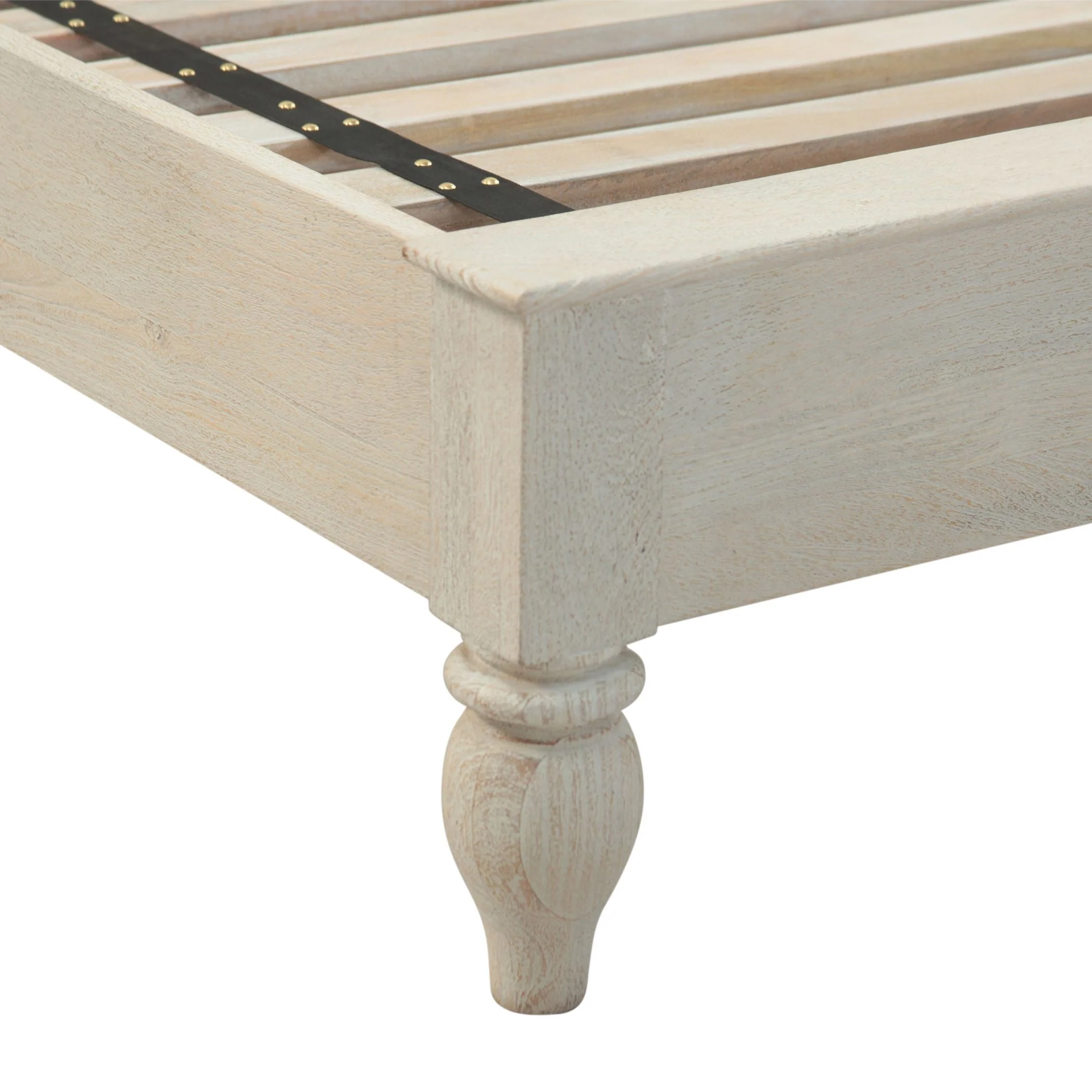 Taj King Bed in Carved Heirloom White - Image 8
