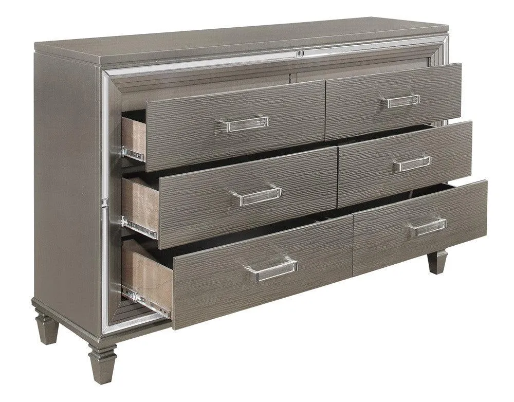 Tamsin Silver/Gray Metallic Dresser - Image 5