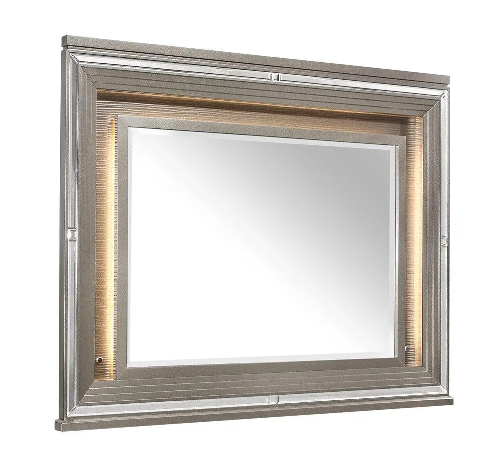 Tamsin Silver/Gray Metallic Mirror (Mirror Only) - Image 3