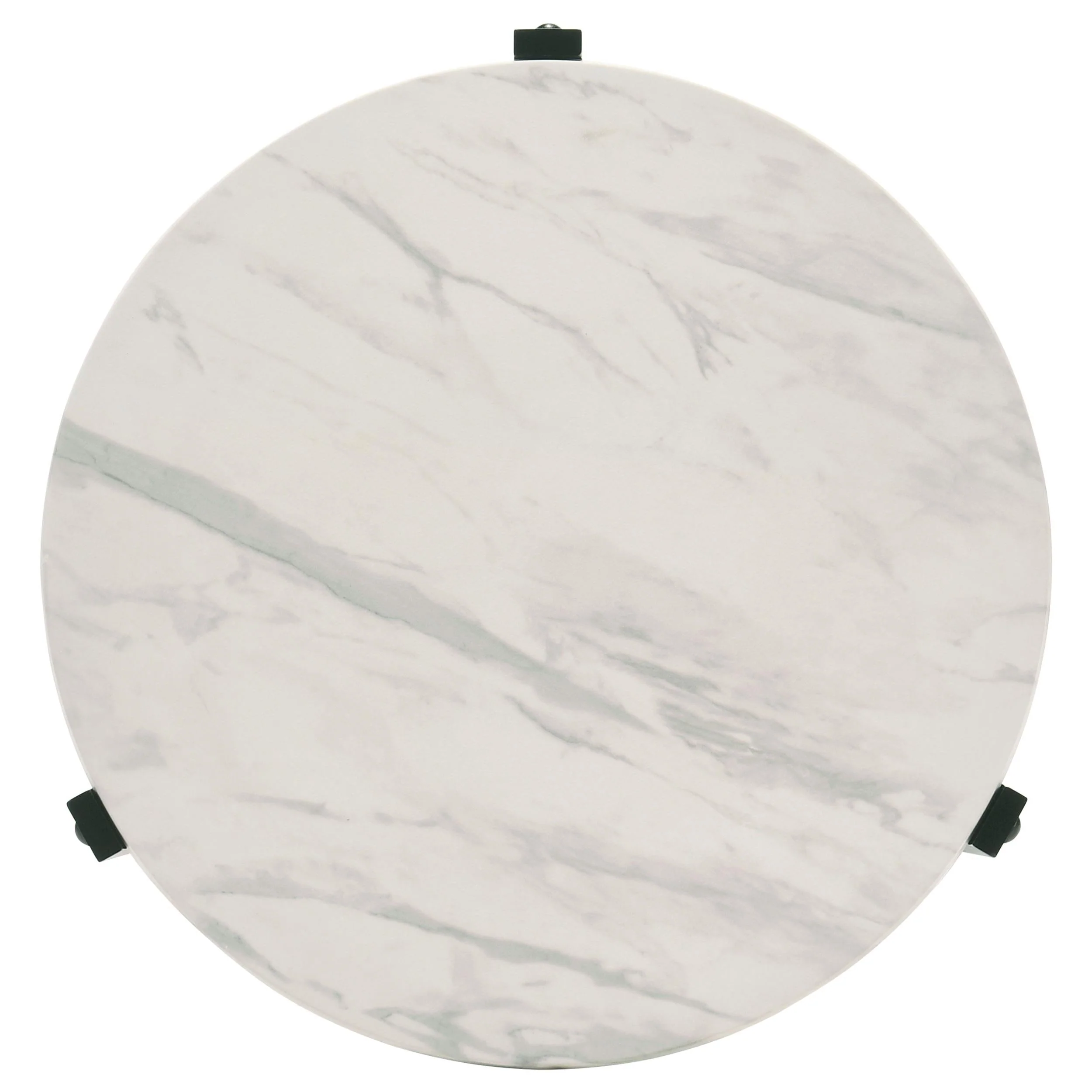 Tandi White 2-Piece Faux Marble Coffee and End Table Set - Image 5
