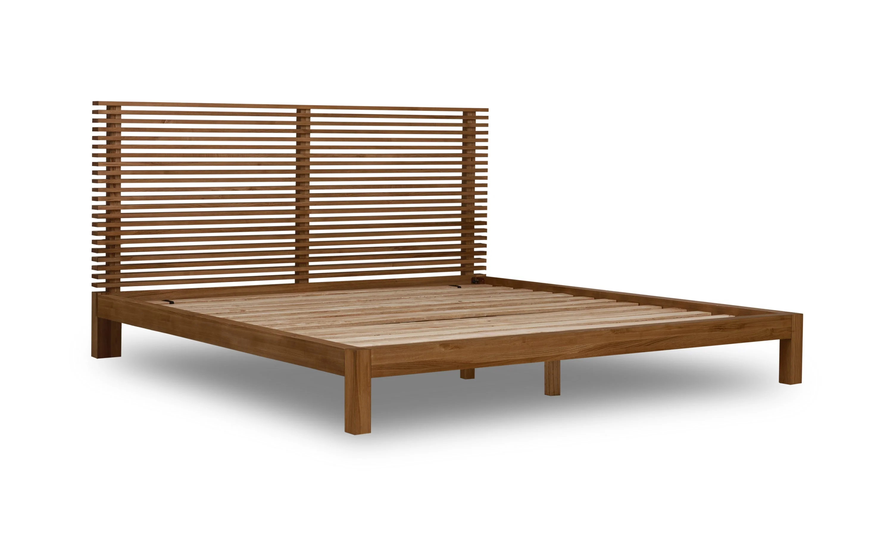 Tanner Queen Solid Ash California King Platform Bed in Roux - Image 5