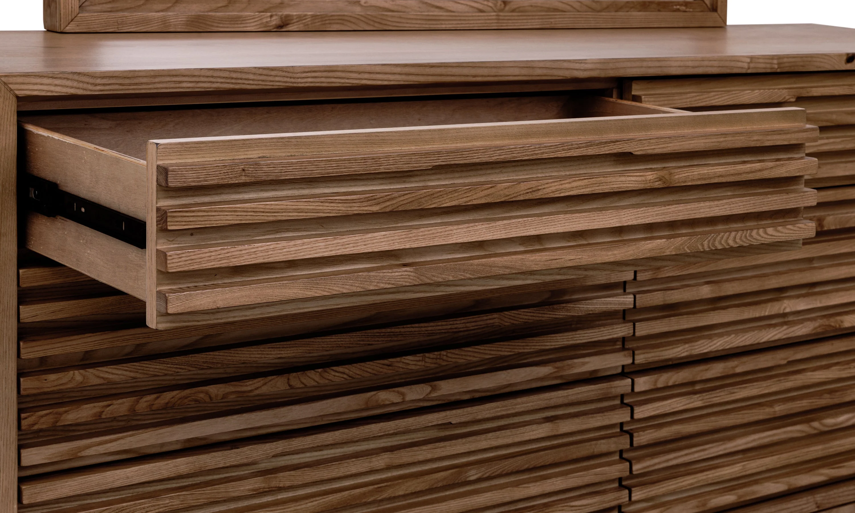 Tanner Six Drawer Ash Wood Dresser in Roux - Image 3