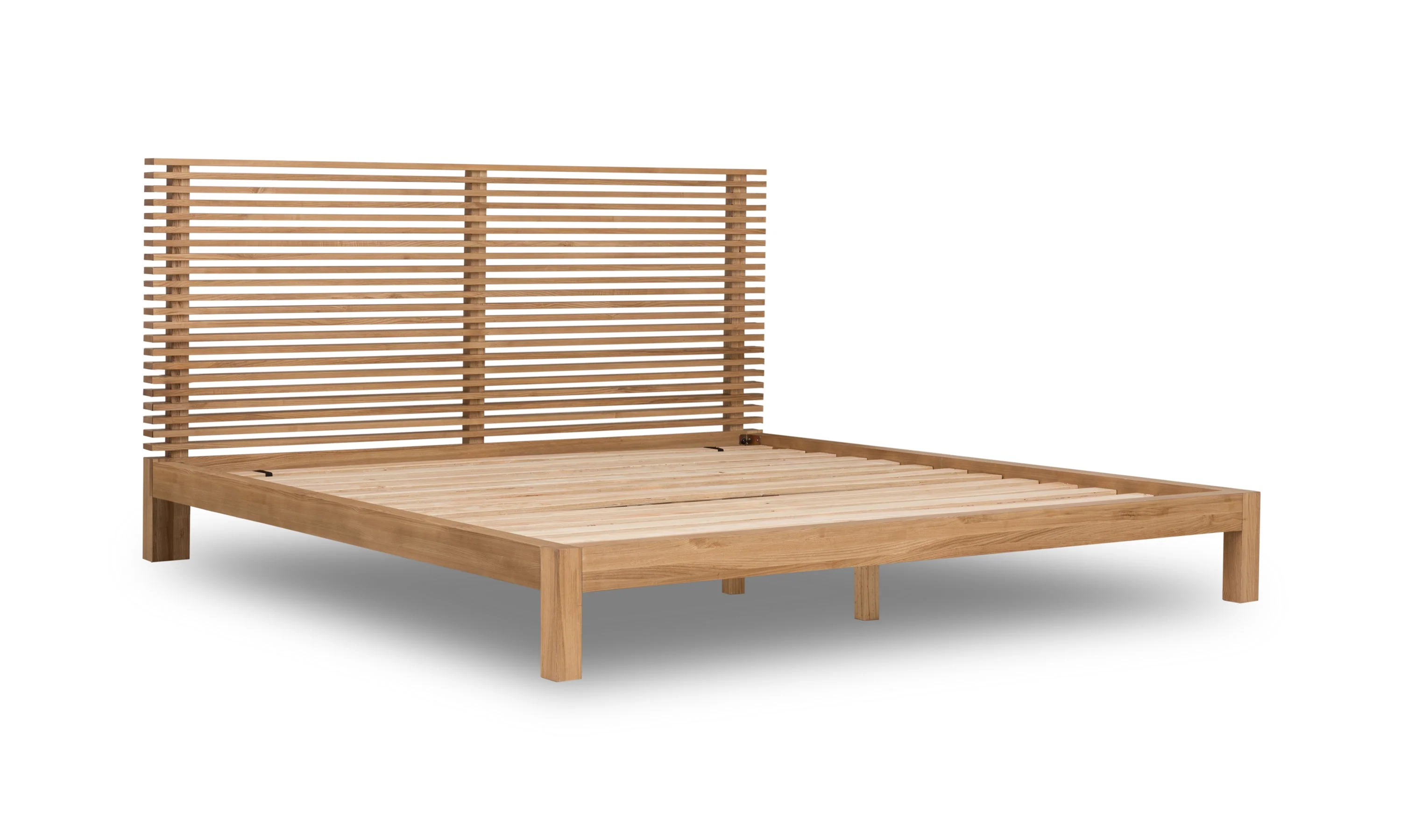 Tanner Solid Ash Eastern King Platform Bed in Flaxen - Image 5