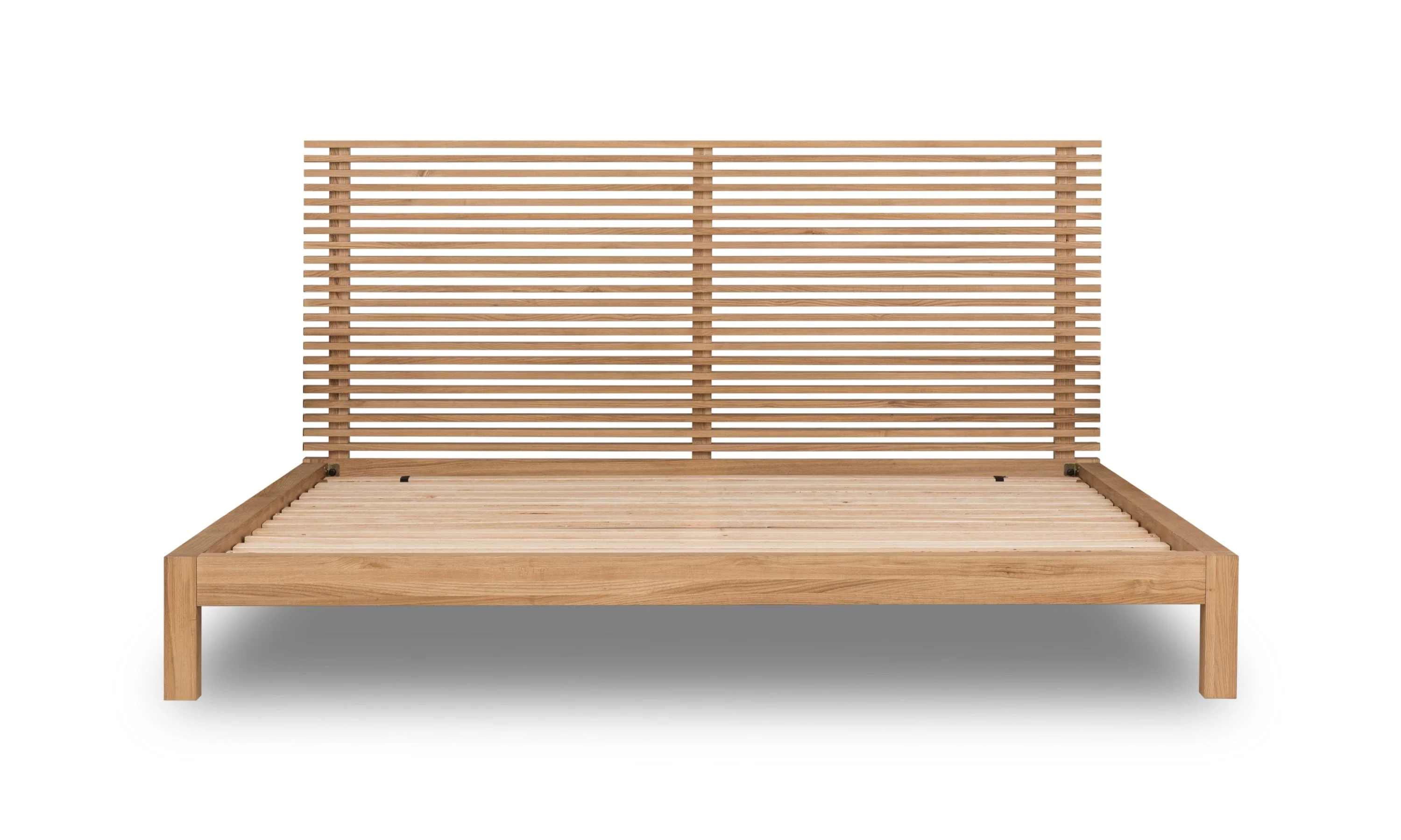 Tanner Solid Ash Eastern King Platform Bed in Flaxen - Image 6