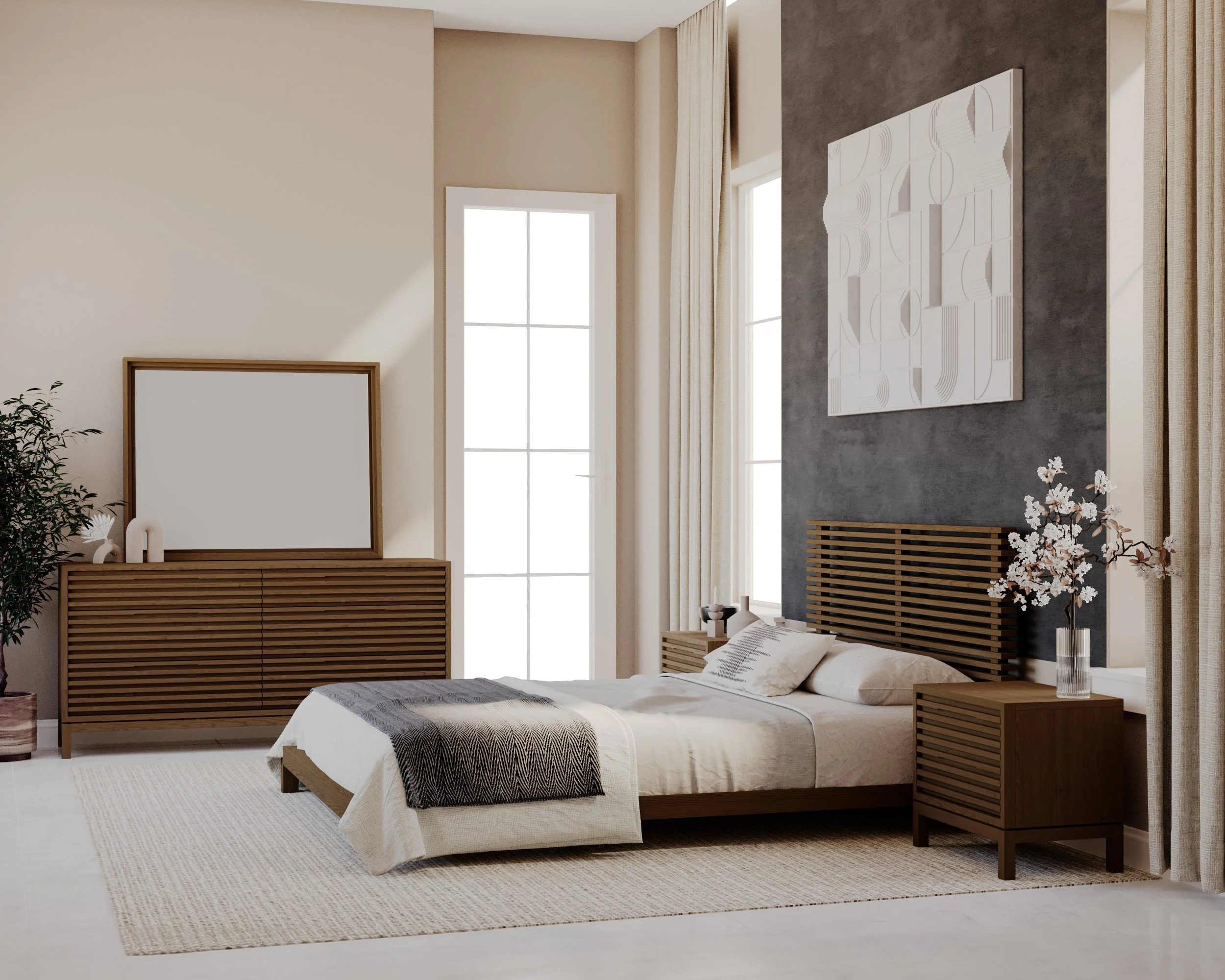 Tanner Wall or Dresser Mirror in Roux - Image 3