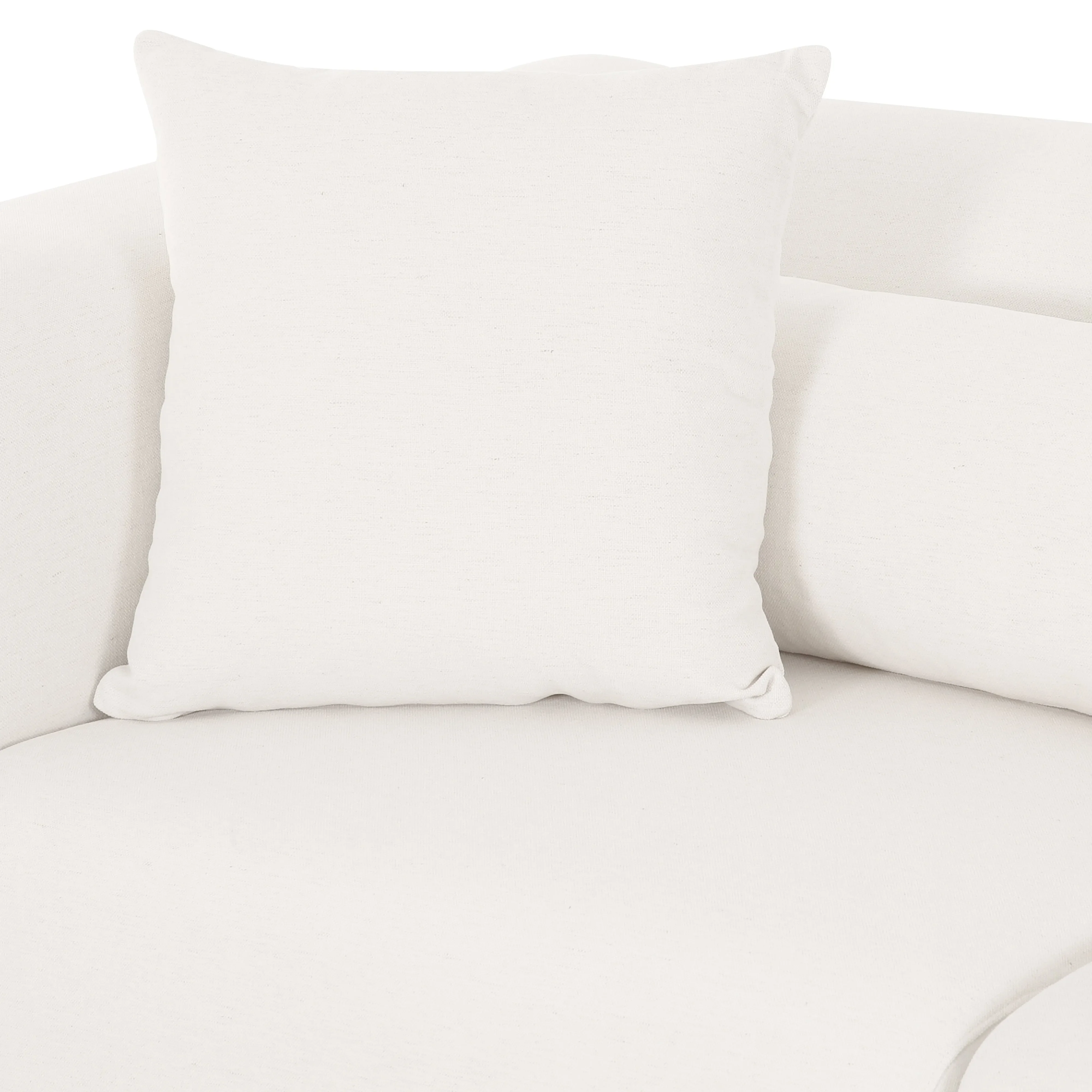Tarra 118" Cream Performance Chenille Modular Sofa - Image 4