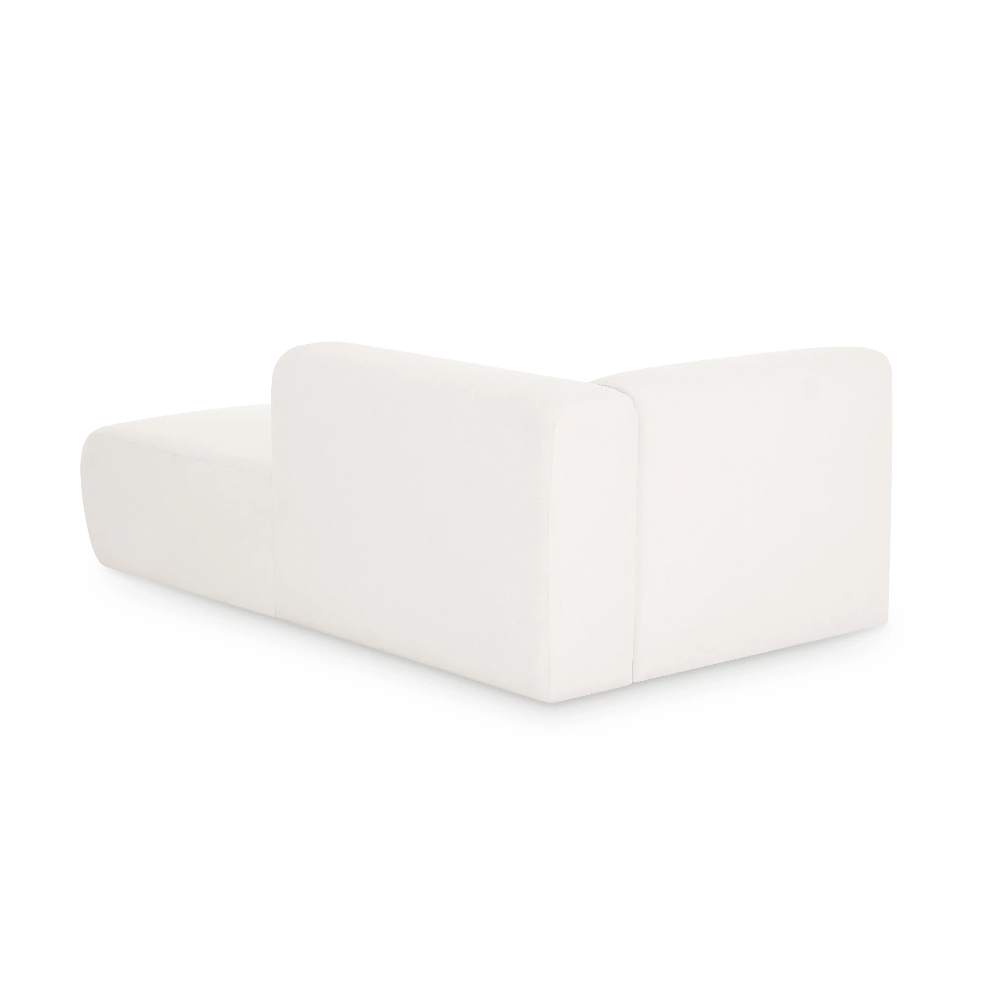 Tarra Cream Performance Chenille Modular Chaise - Image 3
