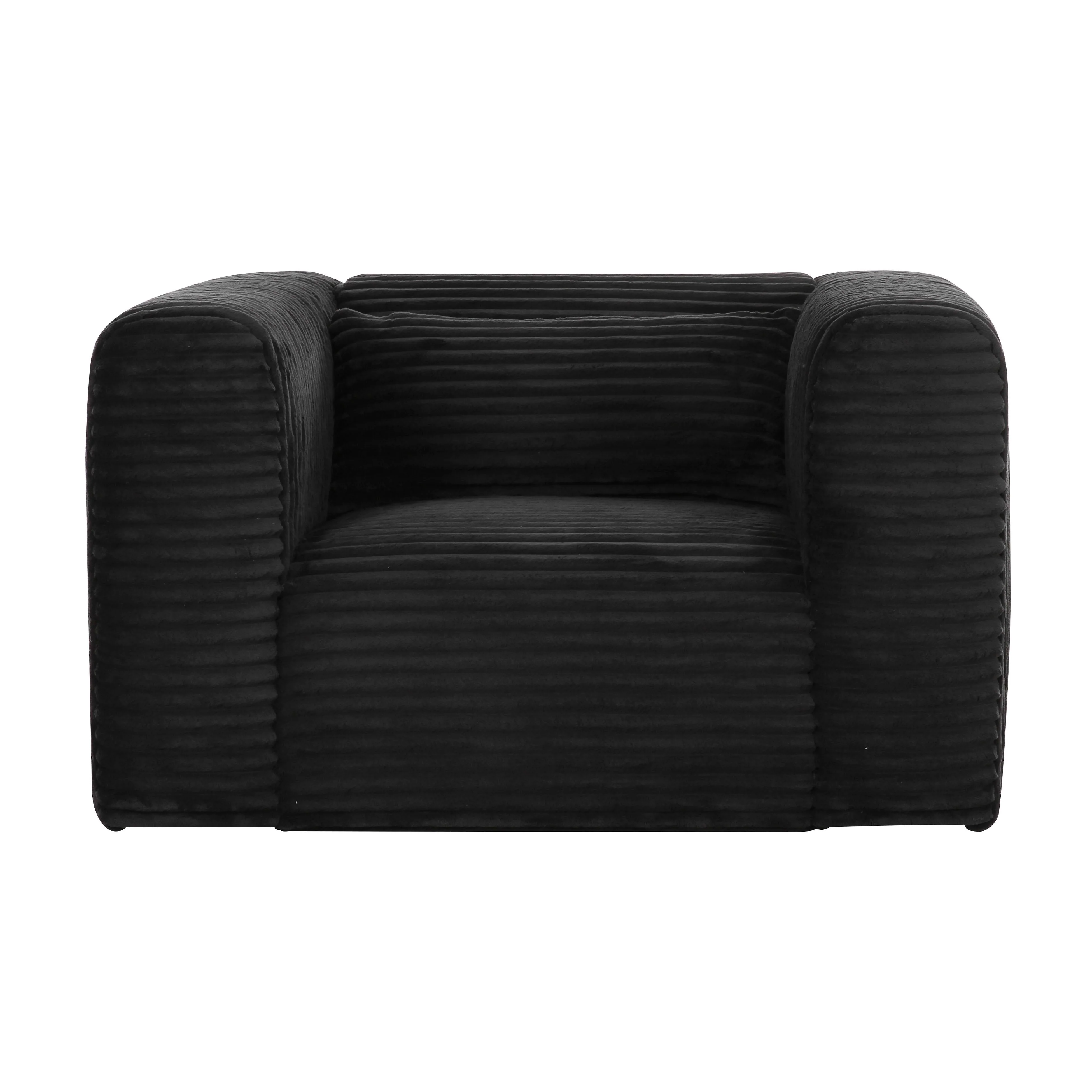 Tarra Fluffy Oversized Corduroy Armchair - Image 8