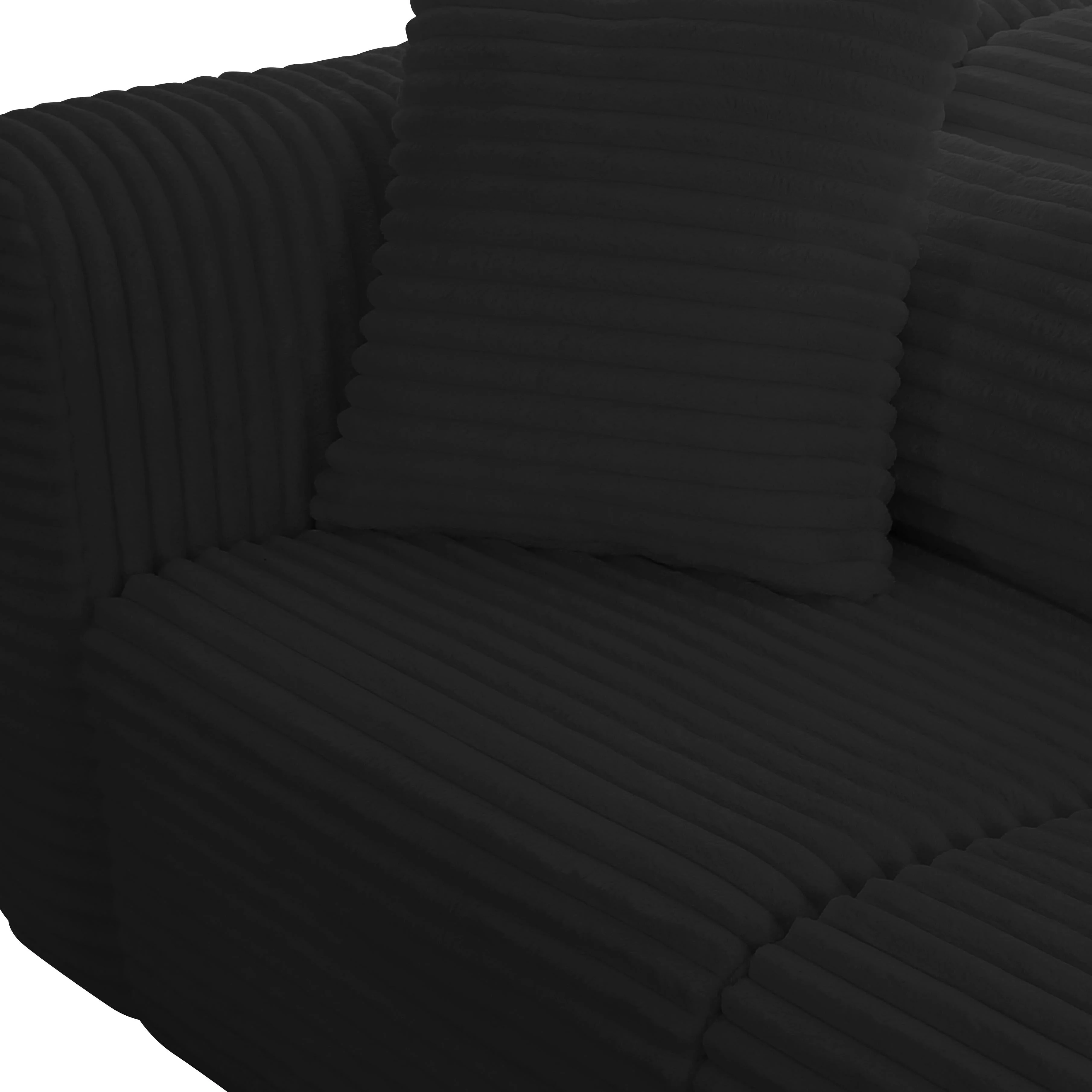 Tarra Fluffy Oversized Corduroy Modular Sectional - Image 19