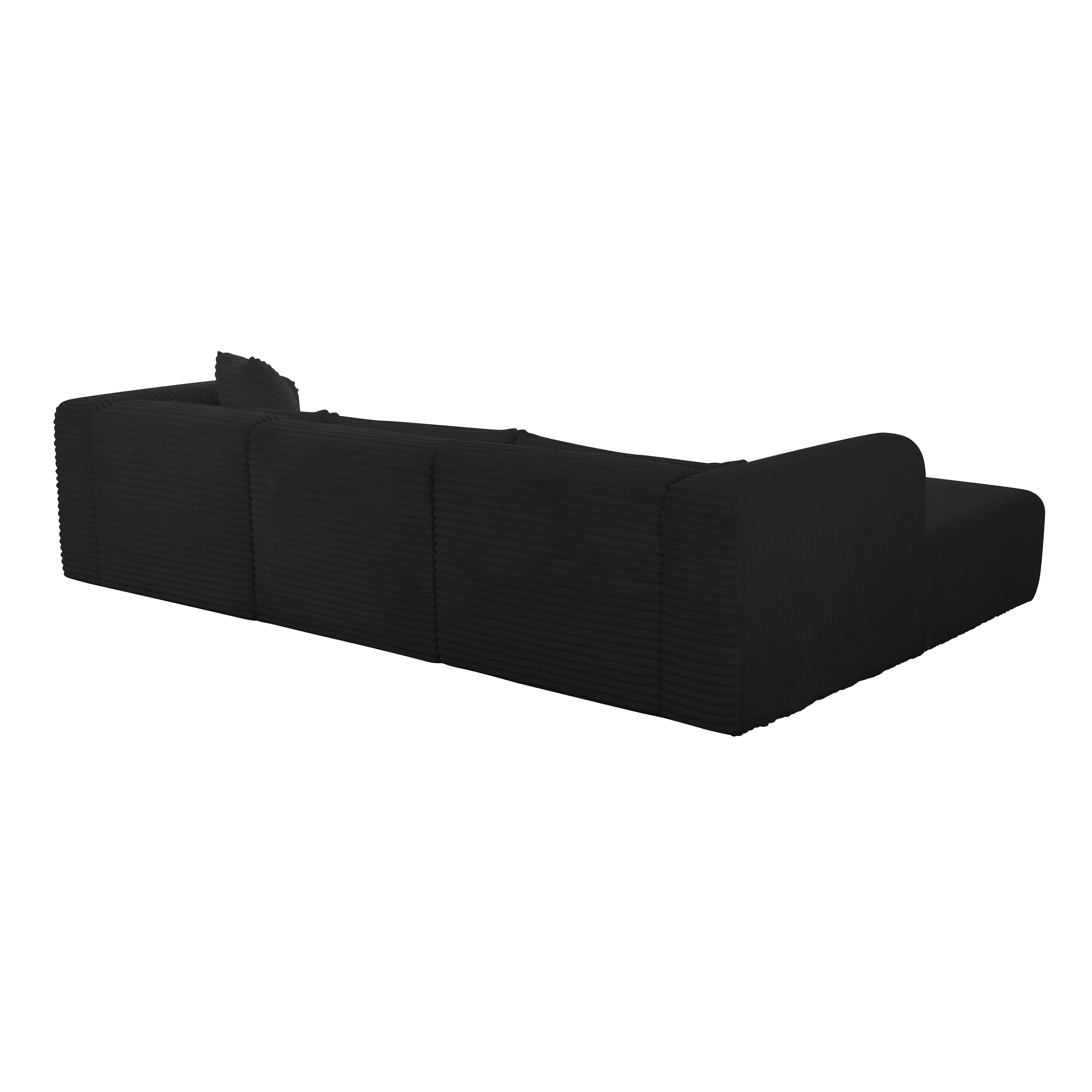 Tarra Fluffy Oversized Corduroy Modular Sectional - Image 25