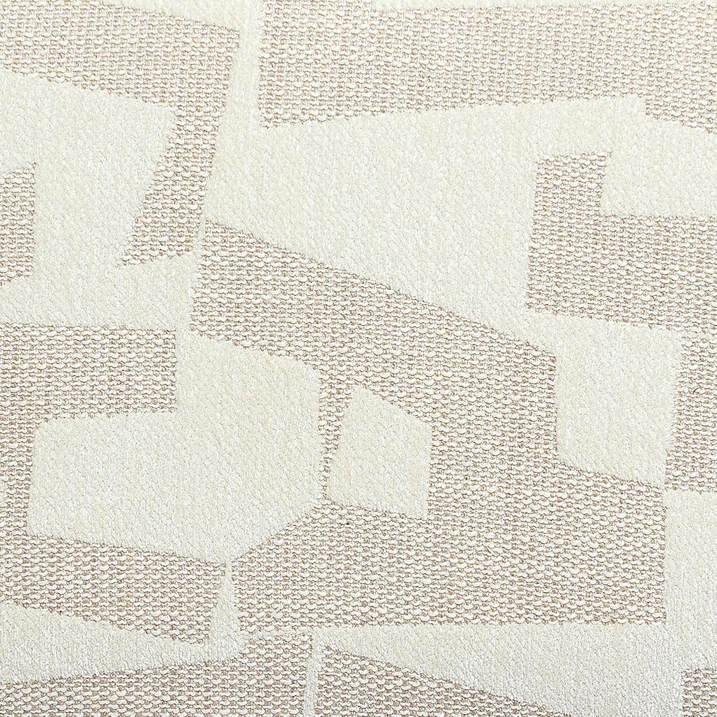 Tatum Cream Vegan Leather and 2-Tone Jacquard Dining Chair - Image 8