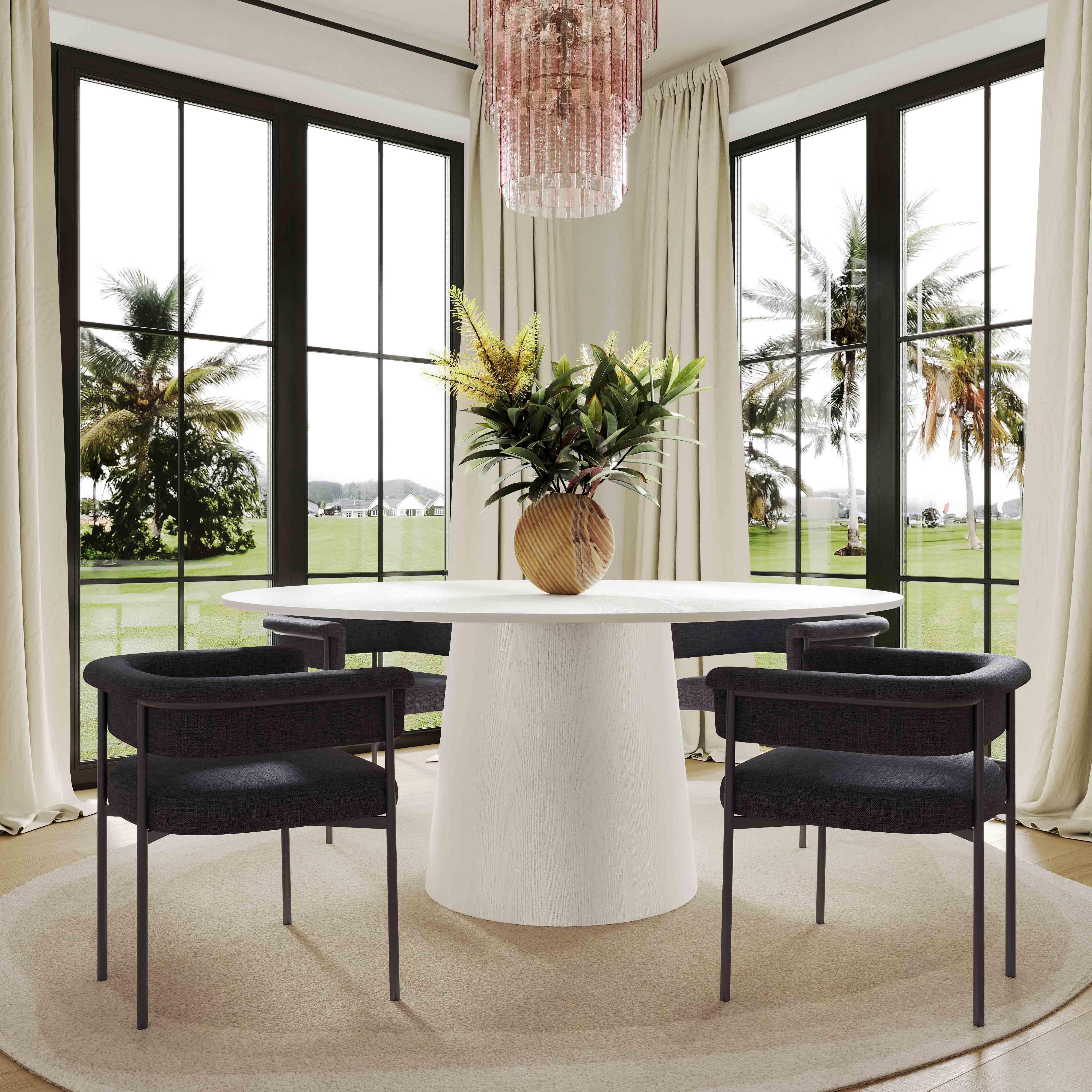 Taylor Performance Linen Dining Chair - Image 9