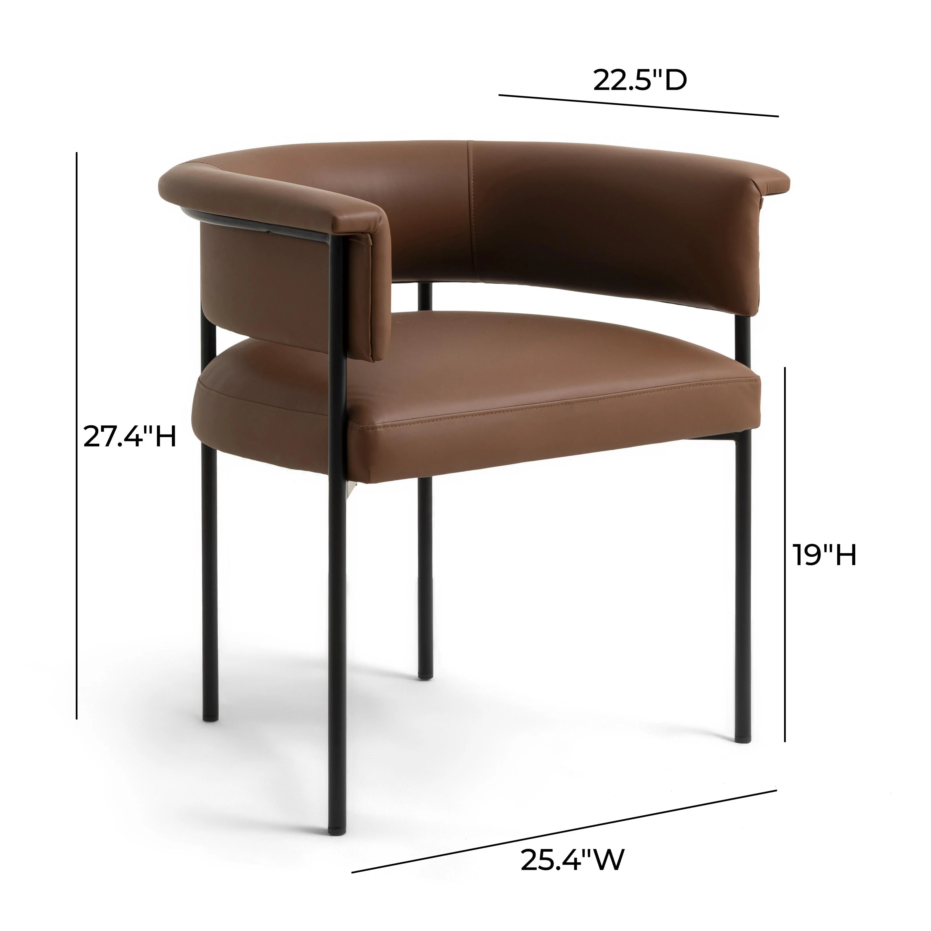 Taylor Performance Vegan Leather Dining Chair - Image 13