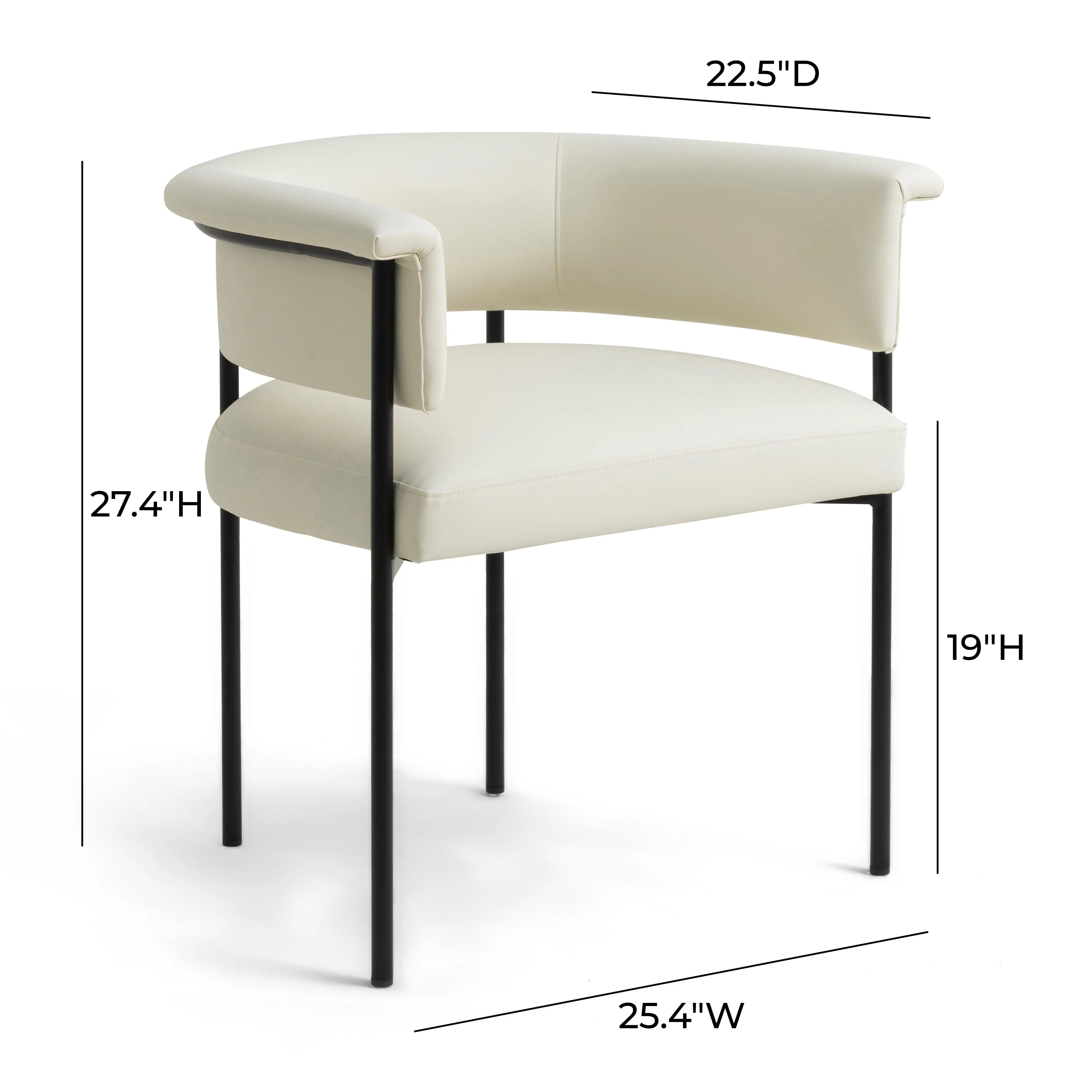 Taylor Performance Vegan Leather Dining Chair - Image 6