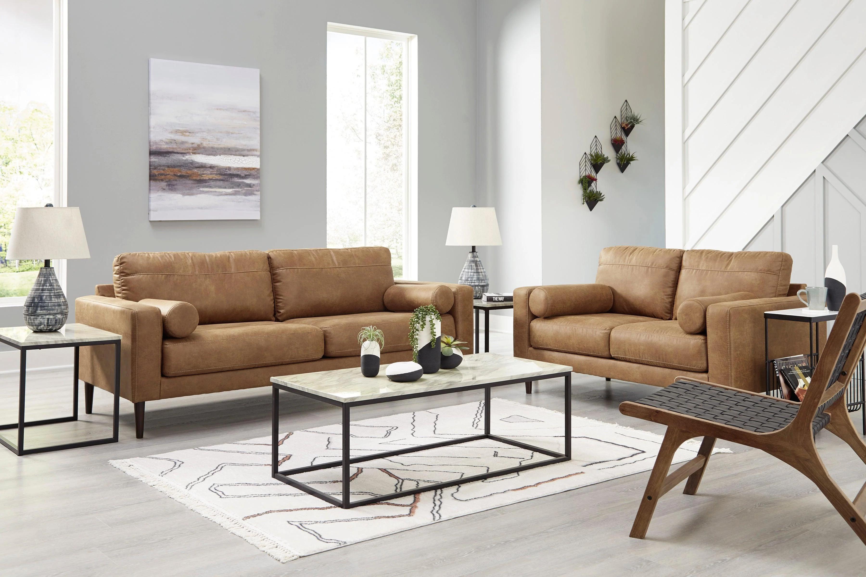 Telora Caramel Living Room Set - Image 2