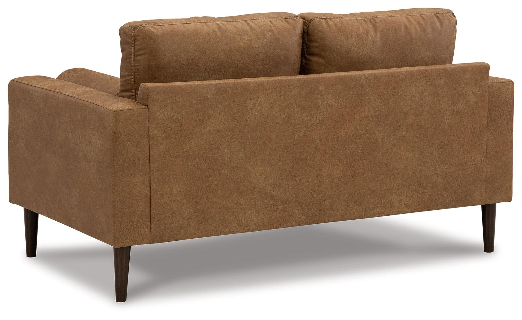Telora Caramel Loveseat - Image 5