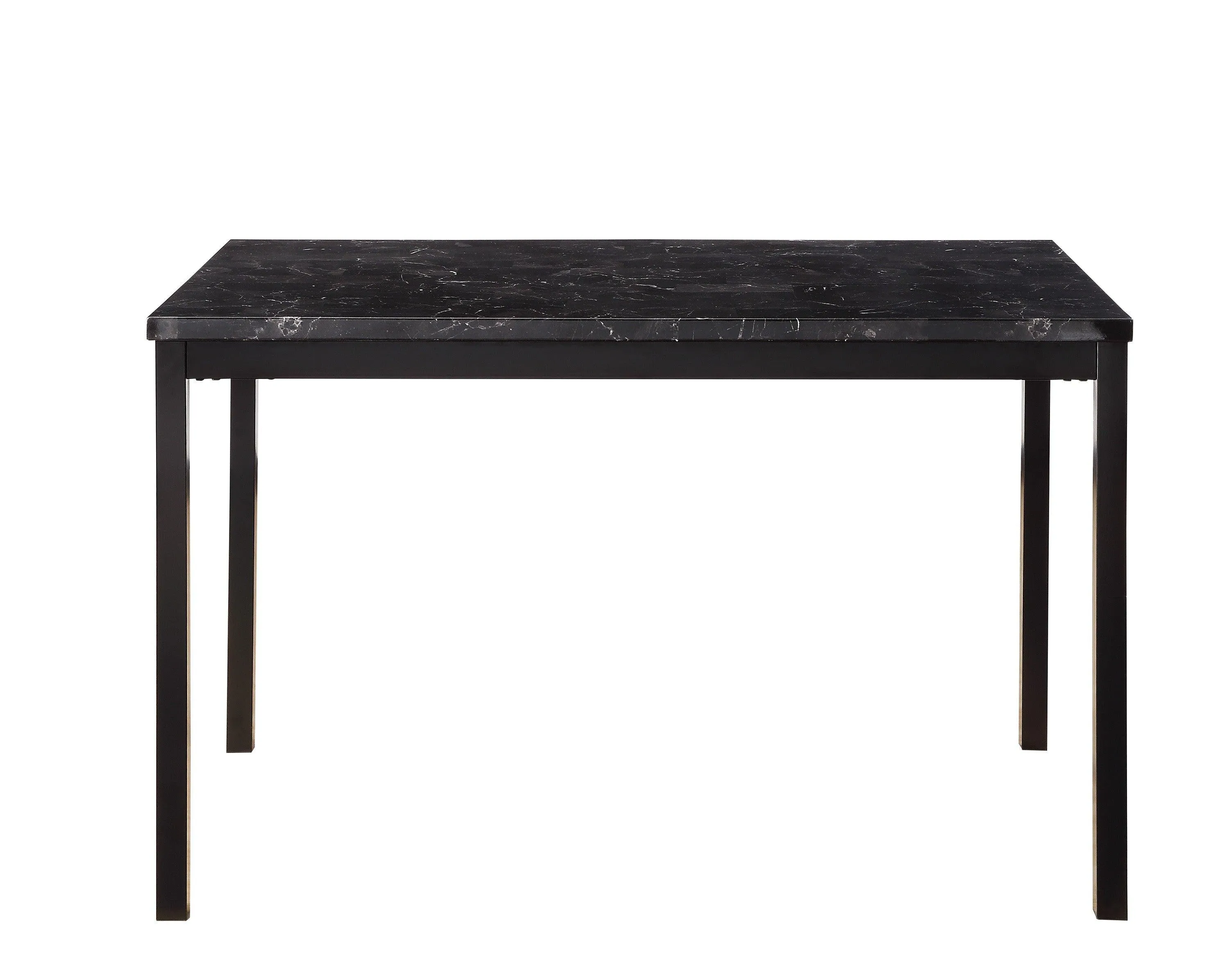 Tempe Black Marble-Top Dining Table - Image 4
