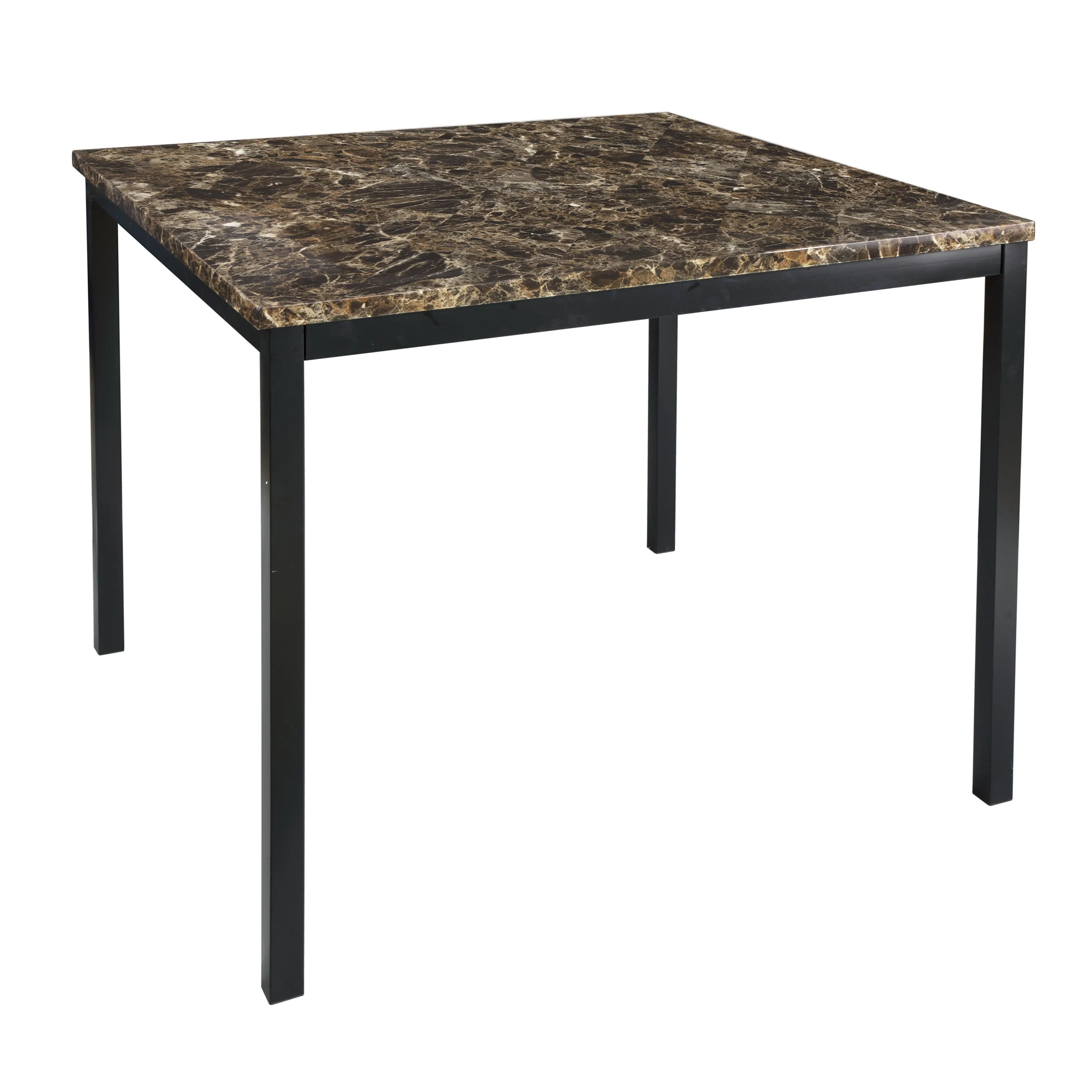 Tempe Brown/Black Marble-Top Counter Height Table - Image 3