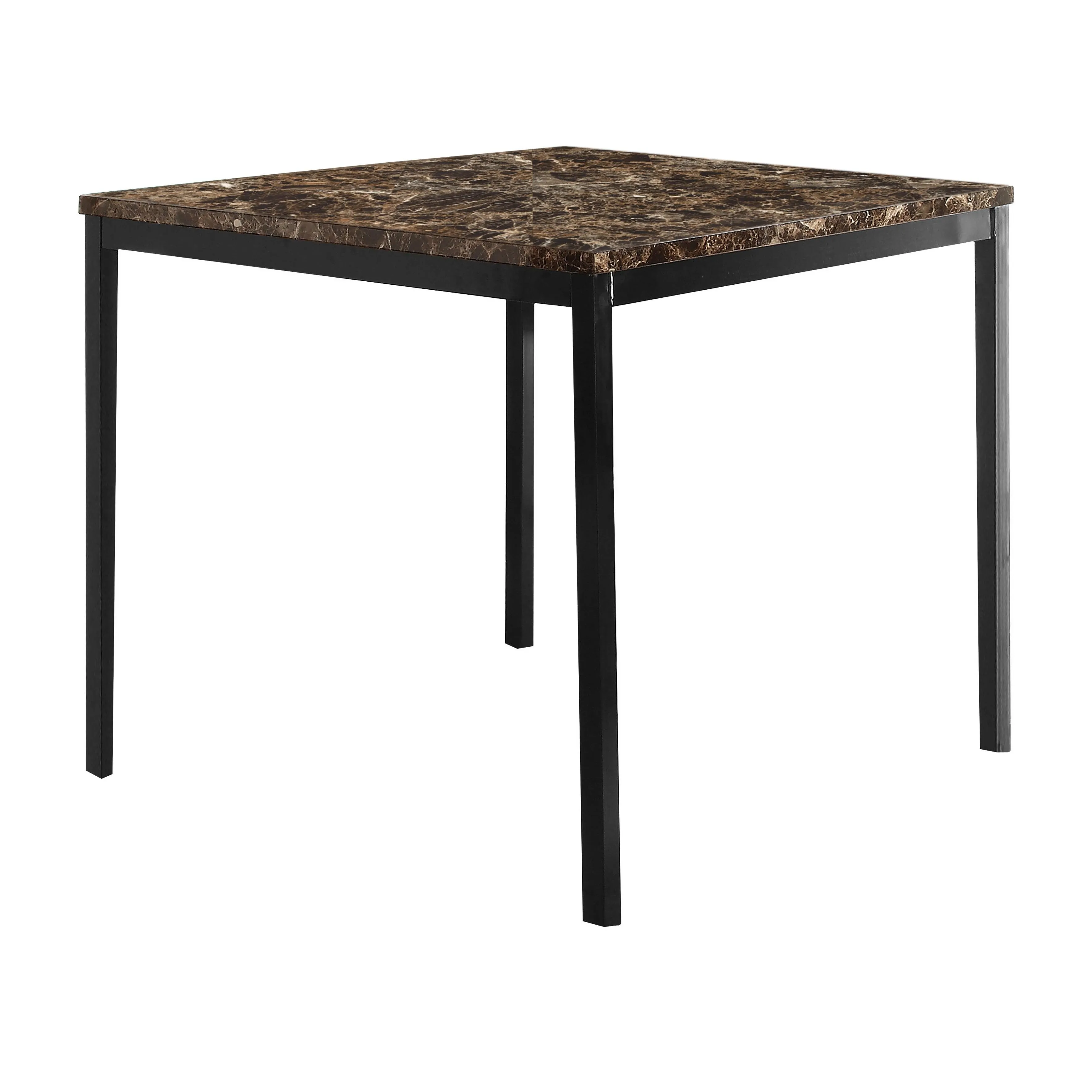 Tempe Brown/Black Marble-Top Counter Height Table - Image 4