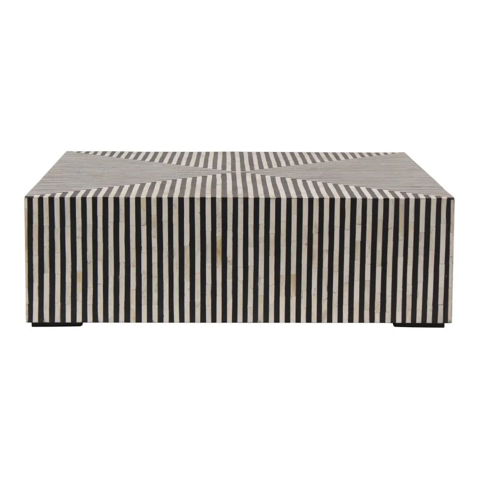 Terning Coffee Table Black and White - Image 2