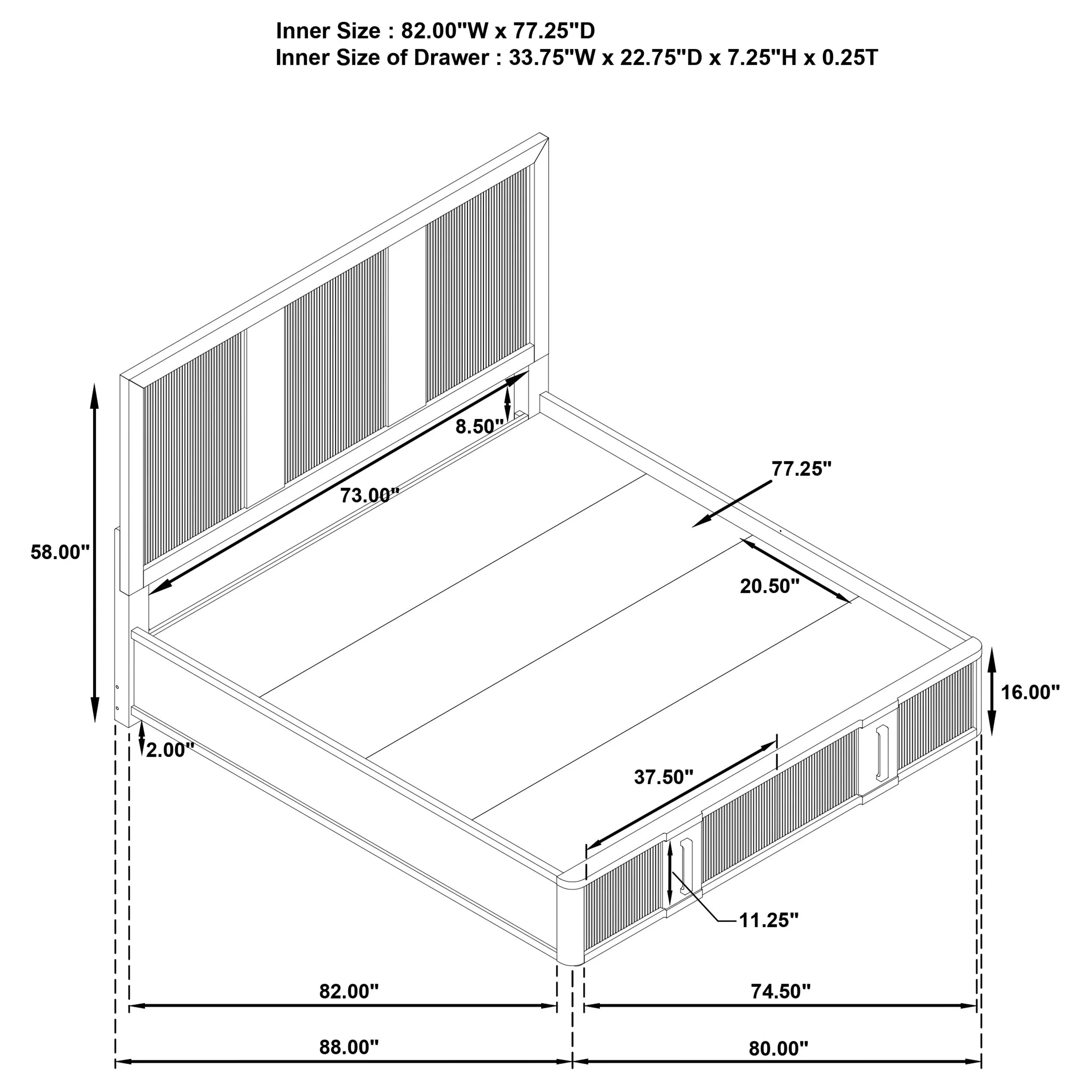 Terrace Ash Brown 5-piece Eastern King Bedroom Set - Image 16