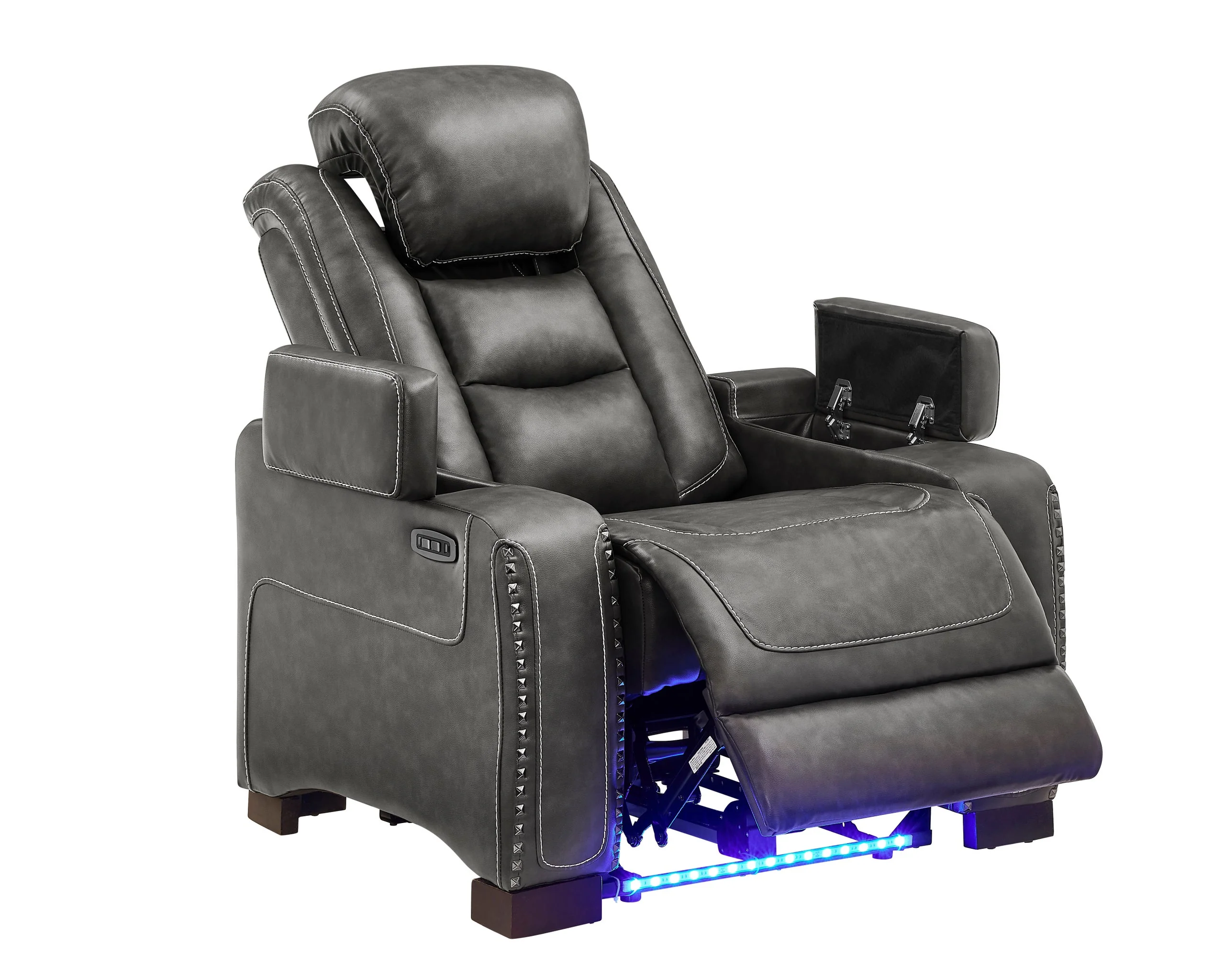 Tesla Gray 3-Piece Power Reclining Set - Image 5