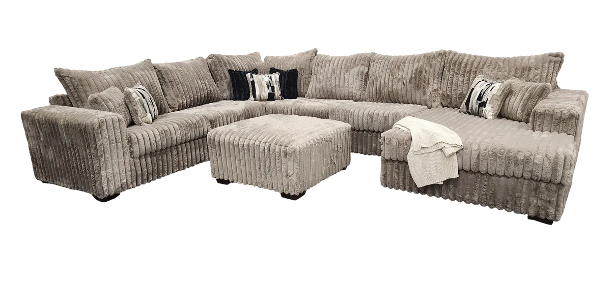 Texan Mocha 4-Piece Right Arm Facing (RAF) Sectional - Image 2