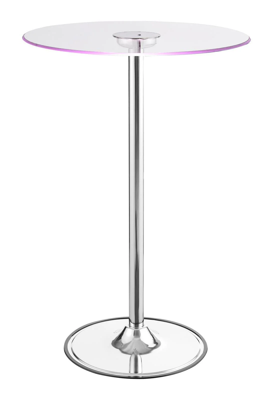 Thea Chrome/Clear LED Bar Table - Image 8