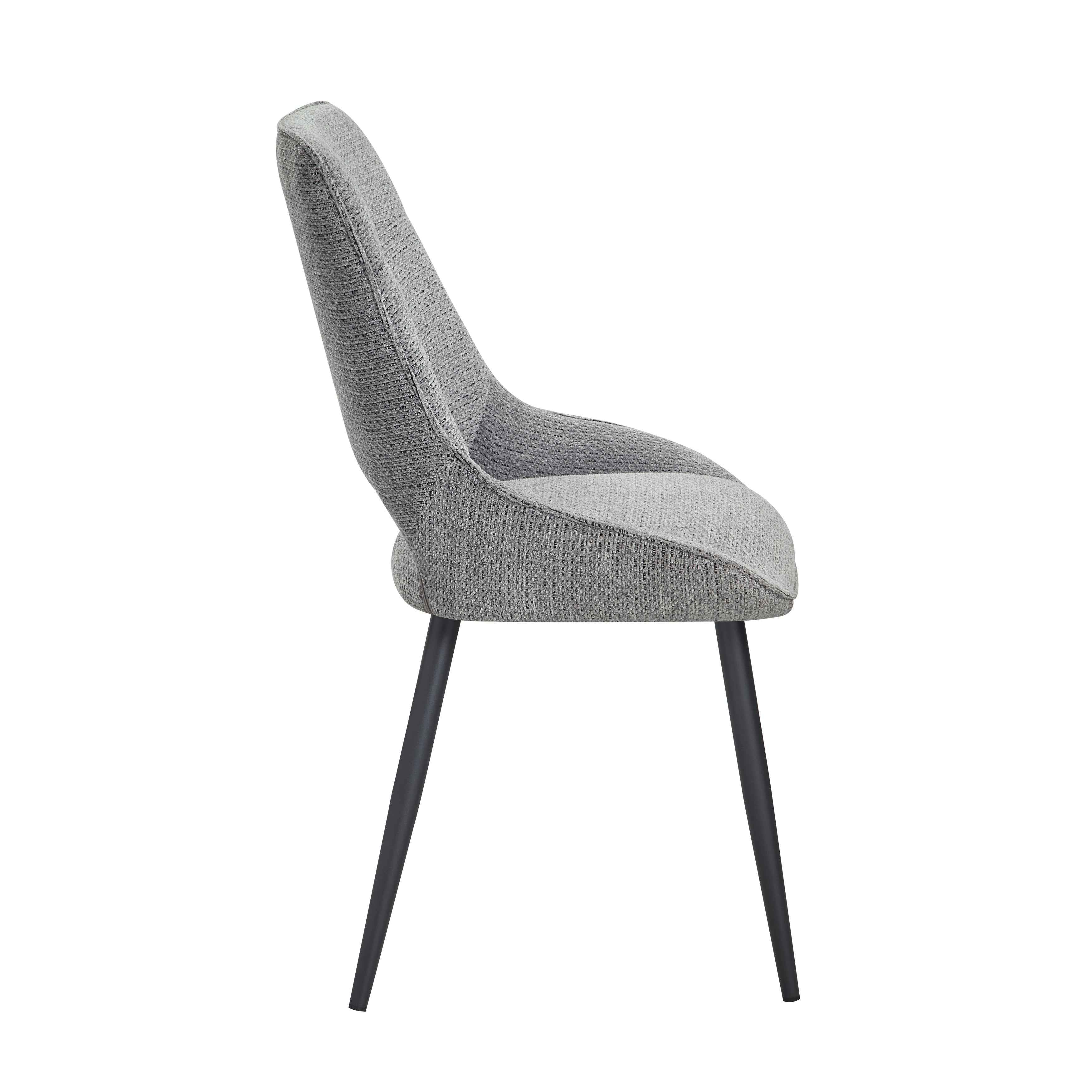 Thea Gray Side Chair, Set of 2 - Image 3