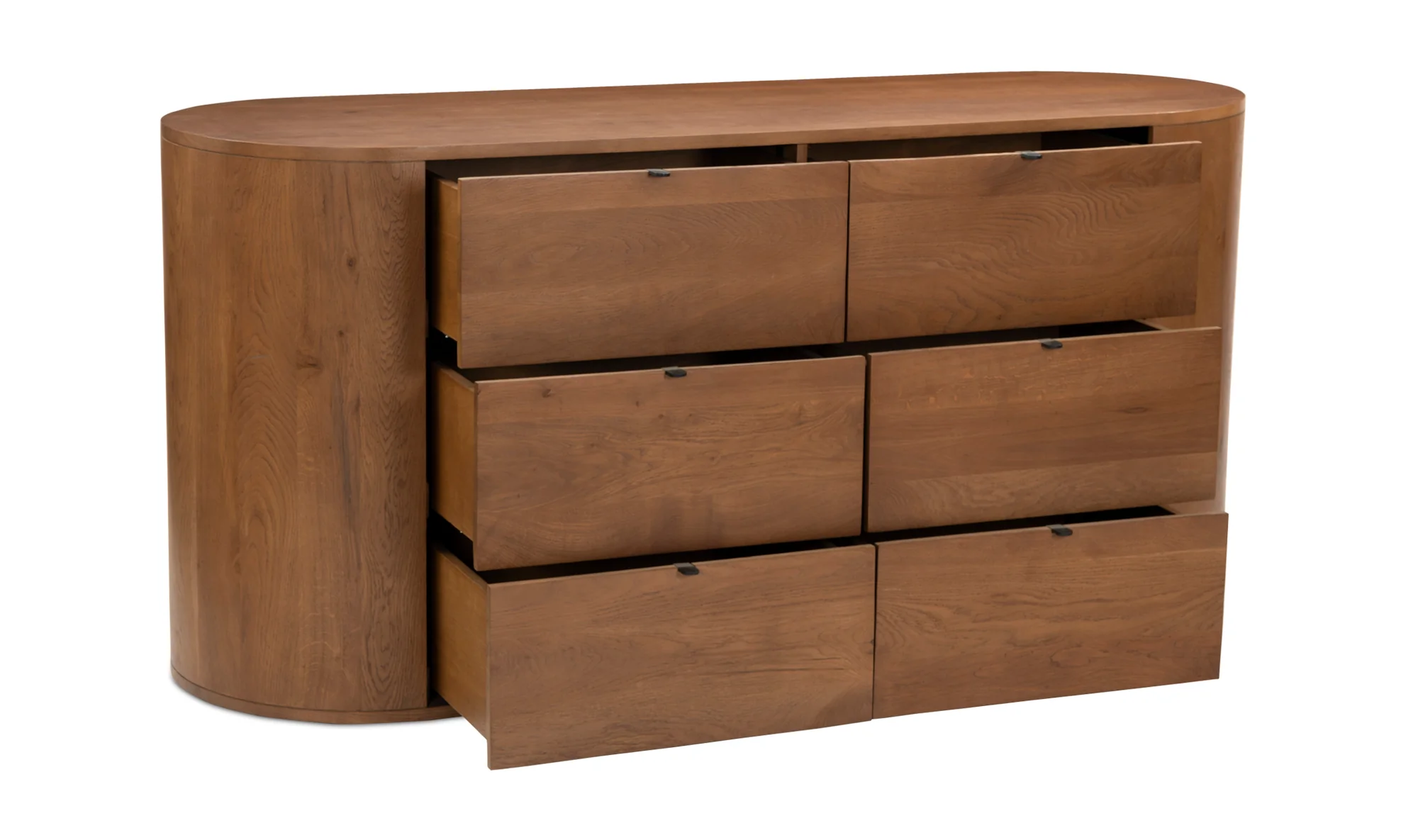 Theo 6 Drawer Dresser Brown - Image 6