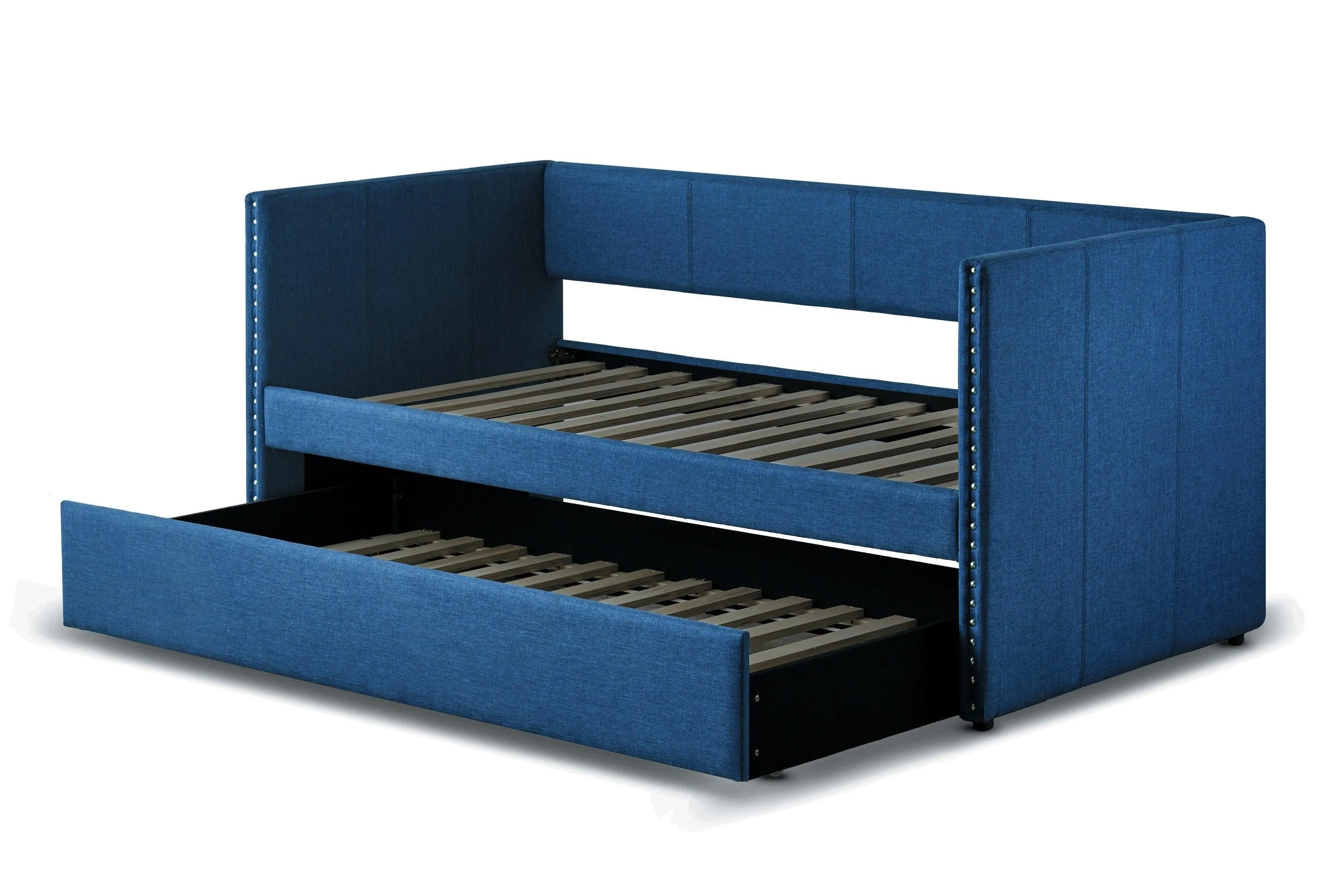 Therese Blue Daybed with Trundle - Image 3