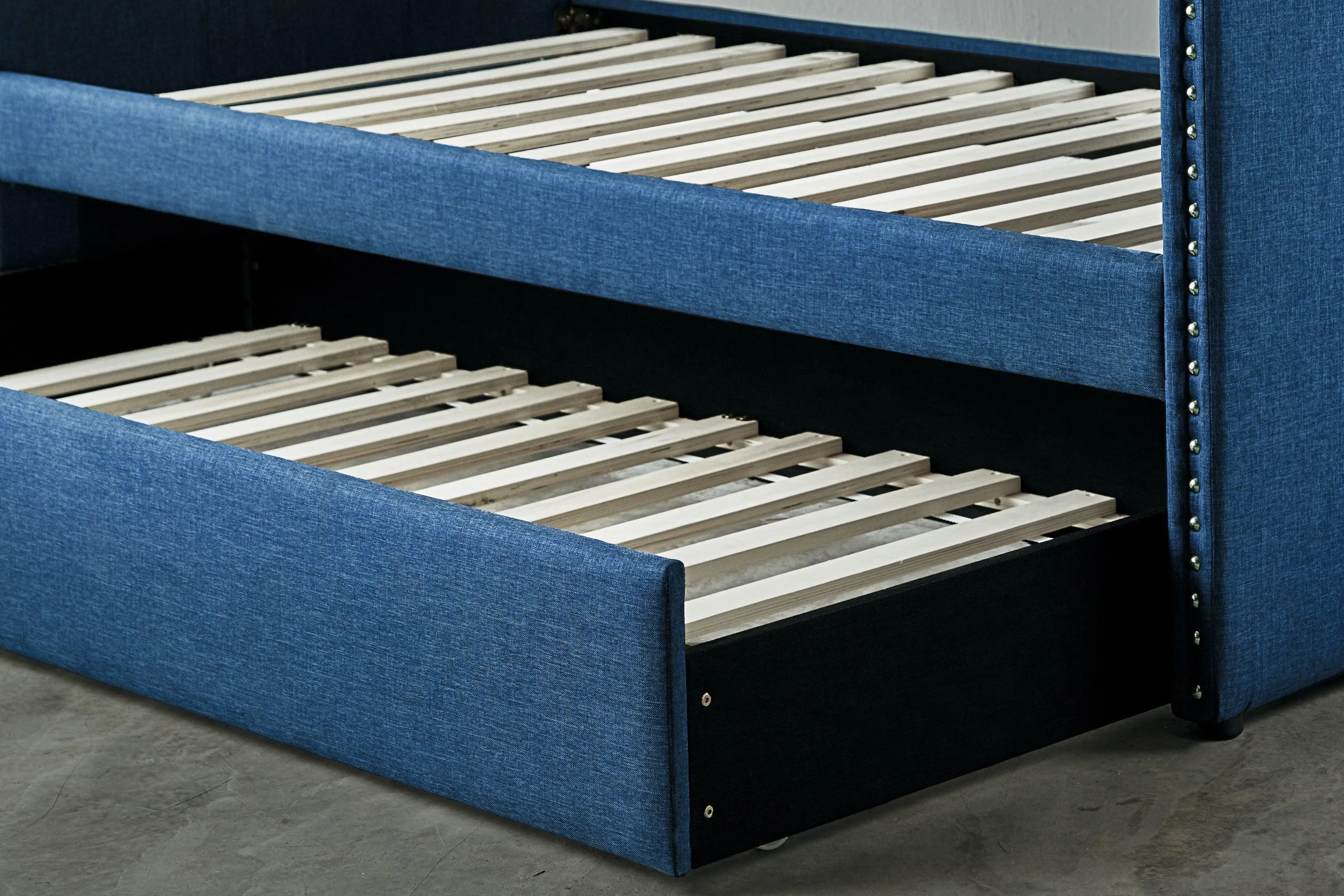 Therese Blue Daybed with Trundle - Image 7
