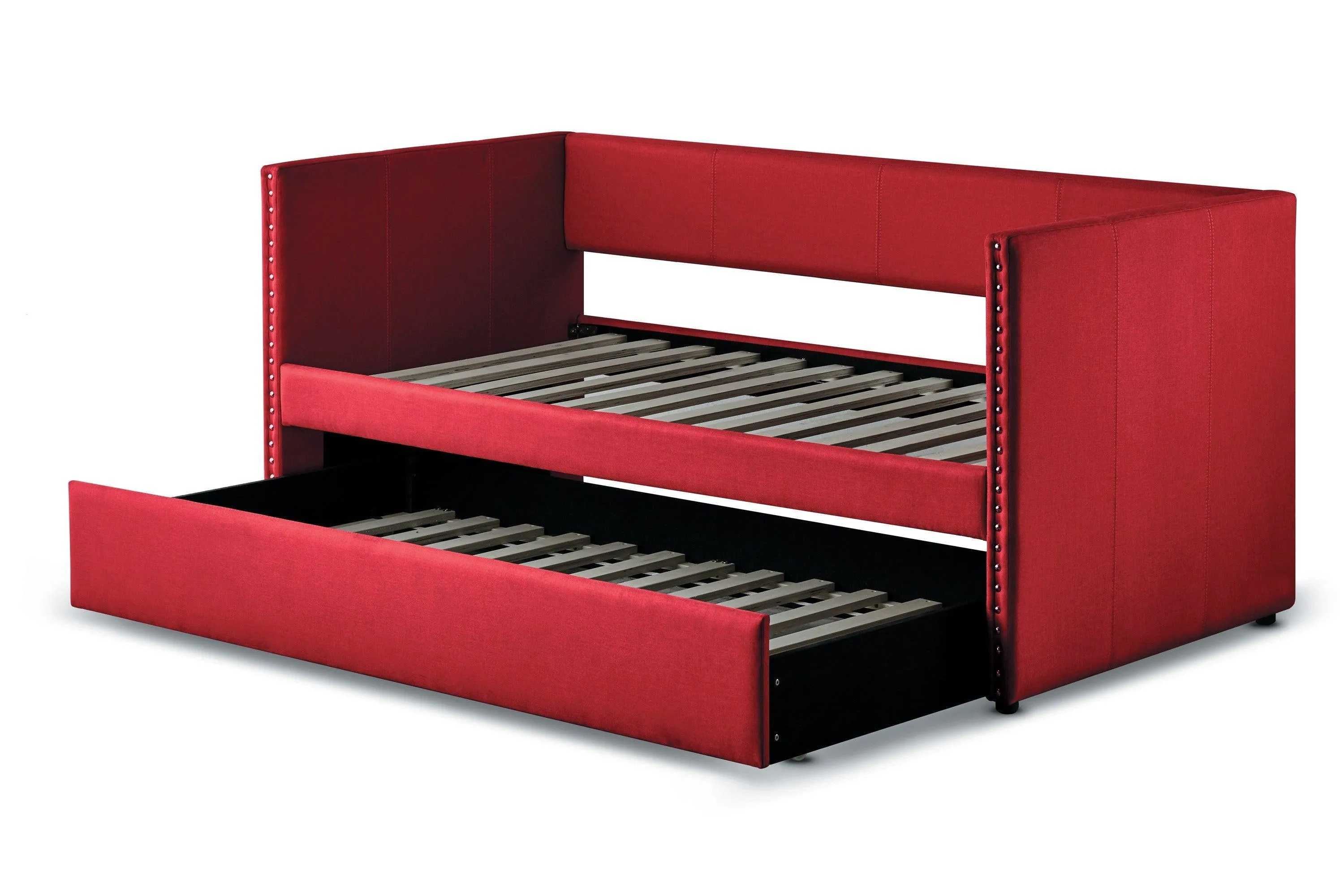 Therese Red Daybed with Trundle - Image 4