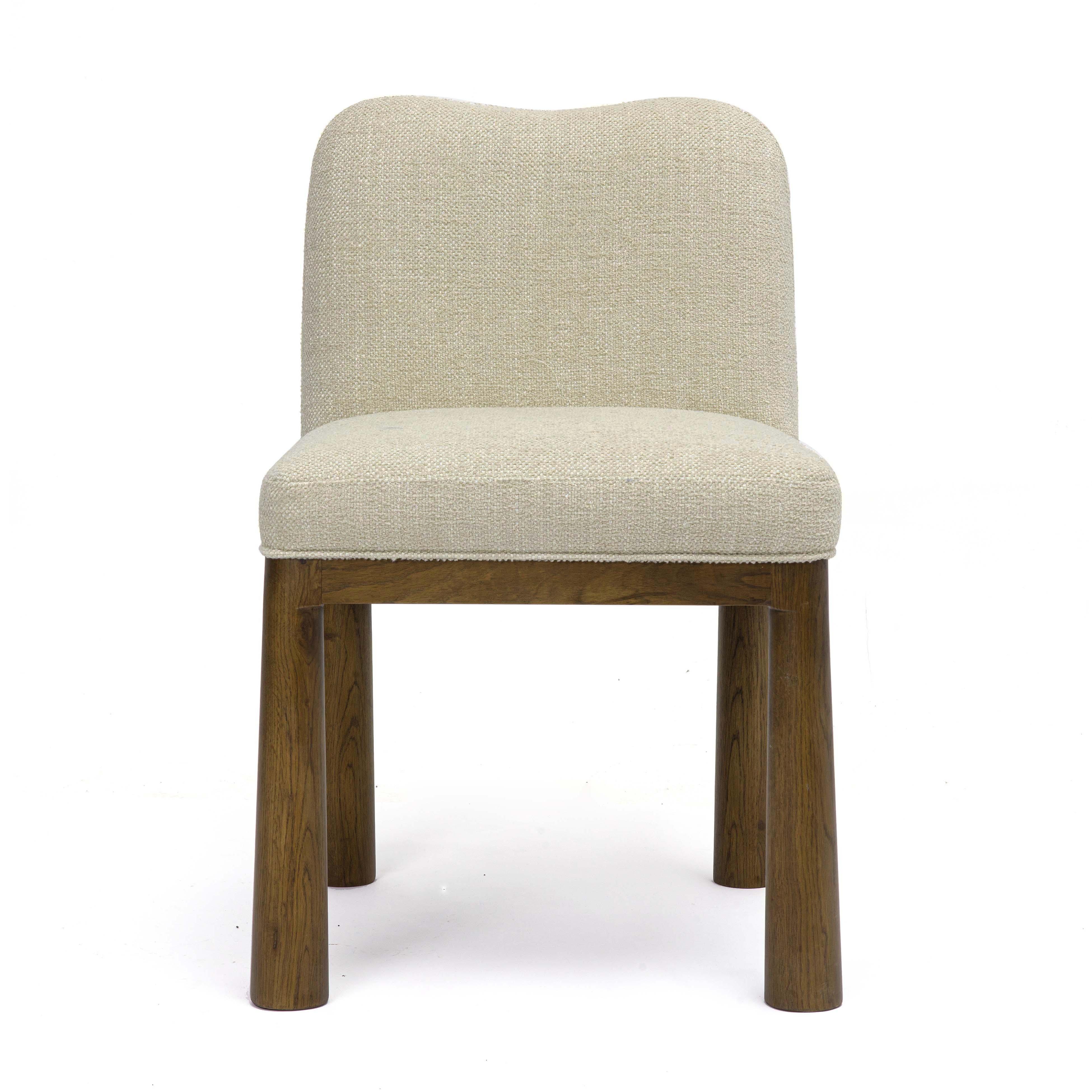 Tiara Performance Basketweave Fabric Dining Chair - Image 10