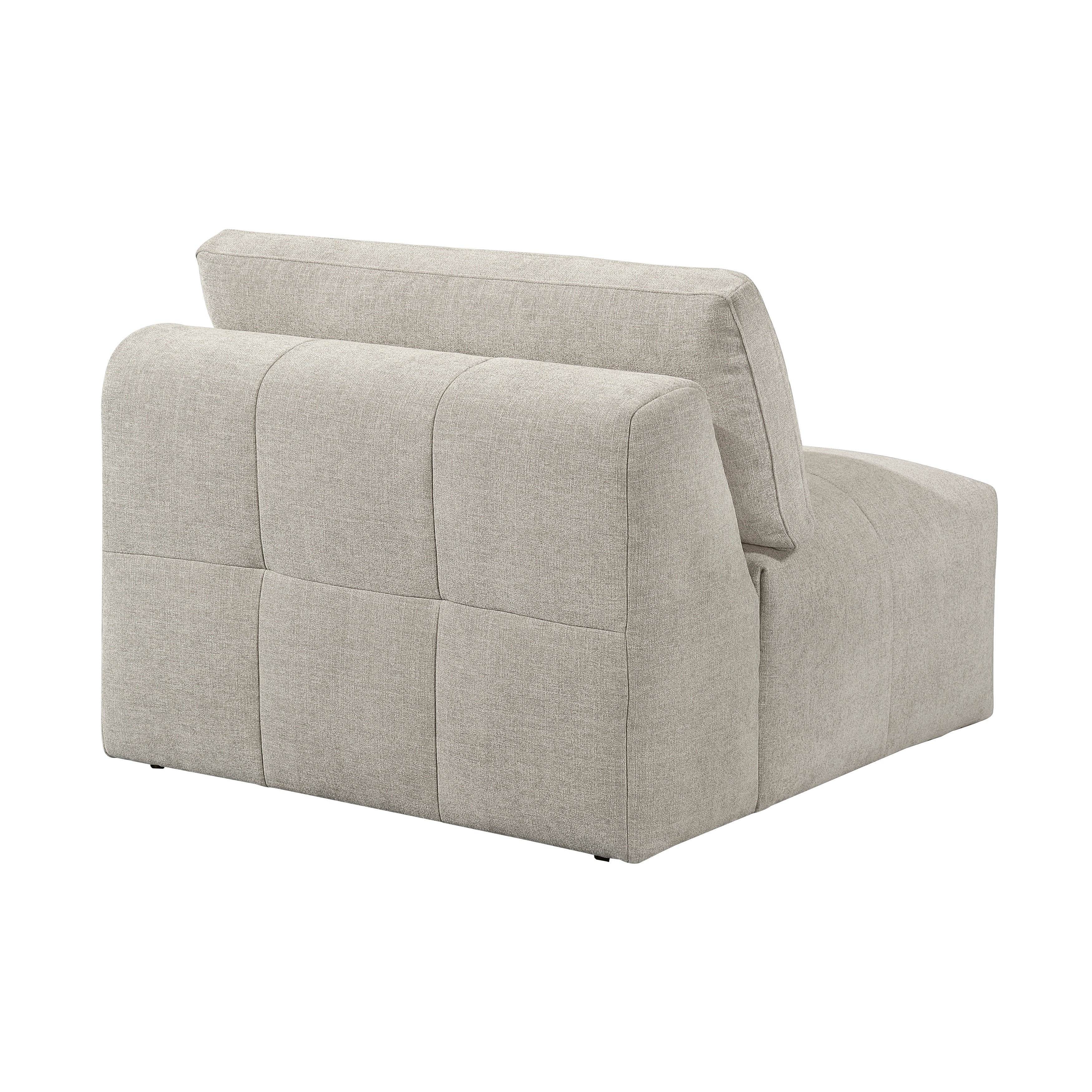 Tidal Taupe 5-Piece Modular Sectional with Ottoman - Image 8