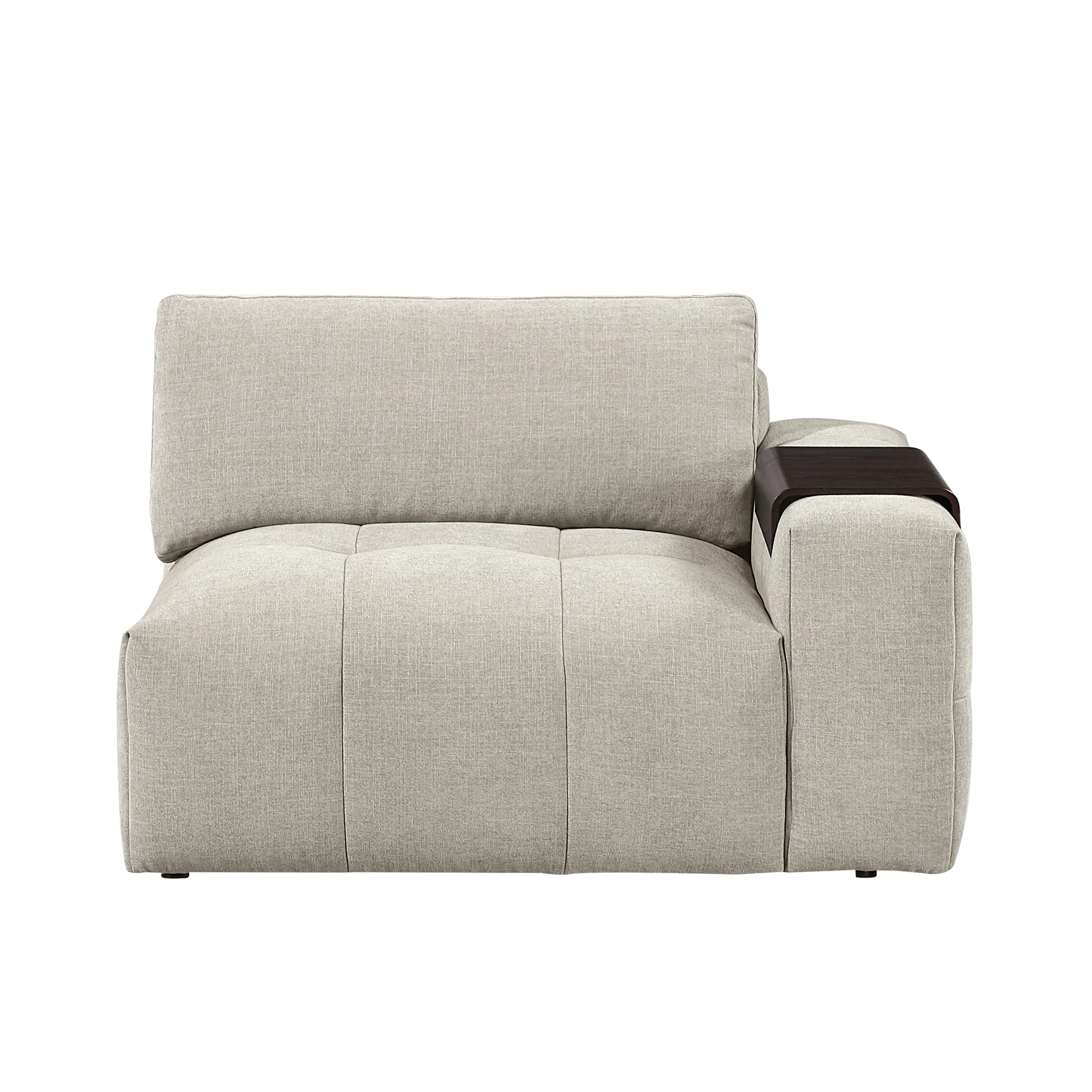 Tidal Taupe 6-Piece Modular Sectional with Two Ottomans - Image 10